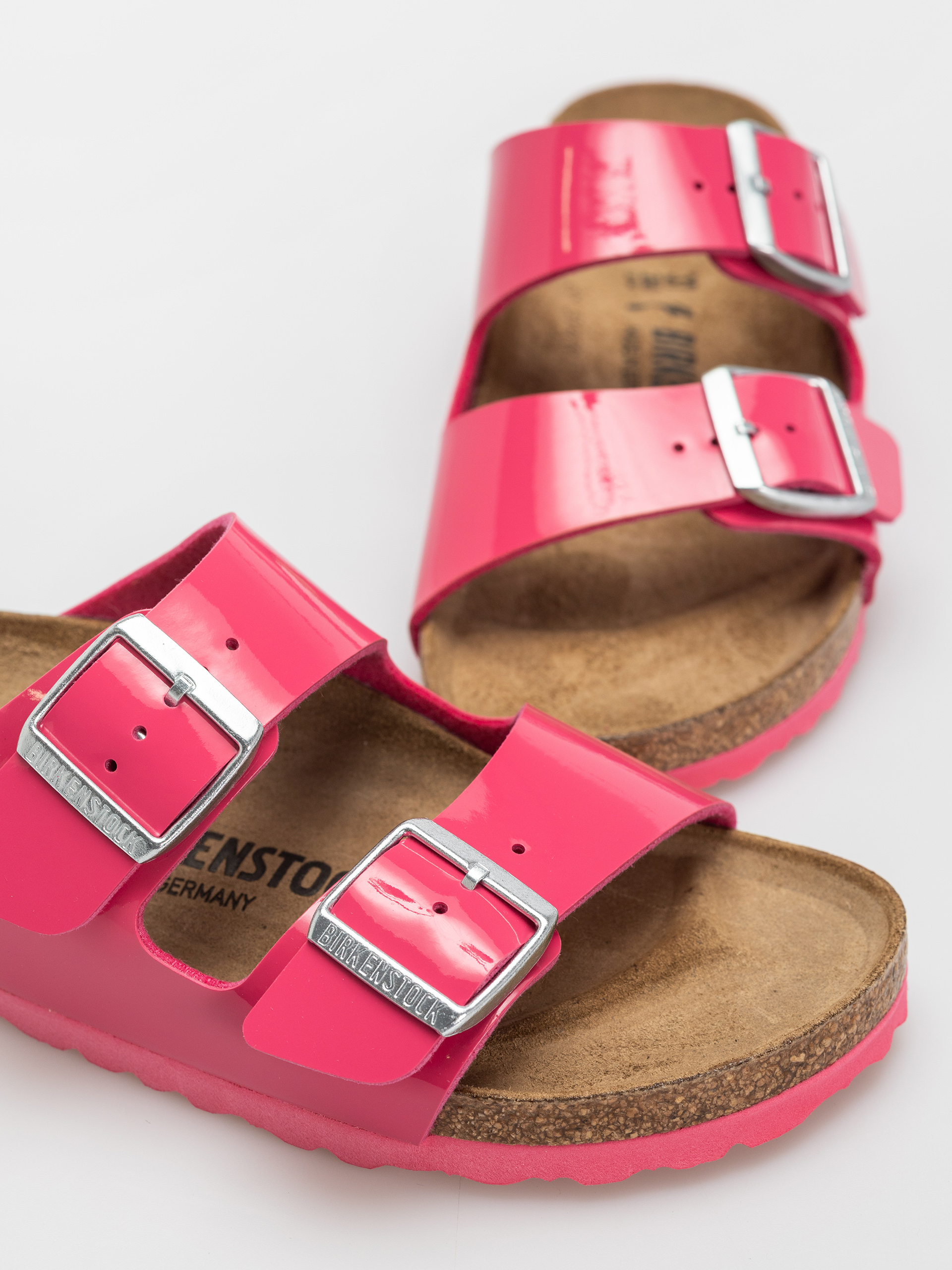 Klapki Birkenstock Arizona Briko Flor Narrow Wmn (patent fuchsia tulip)