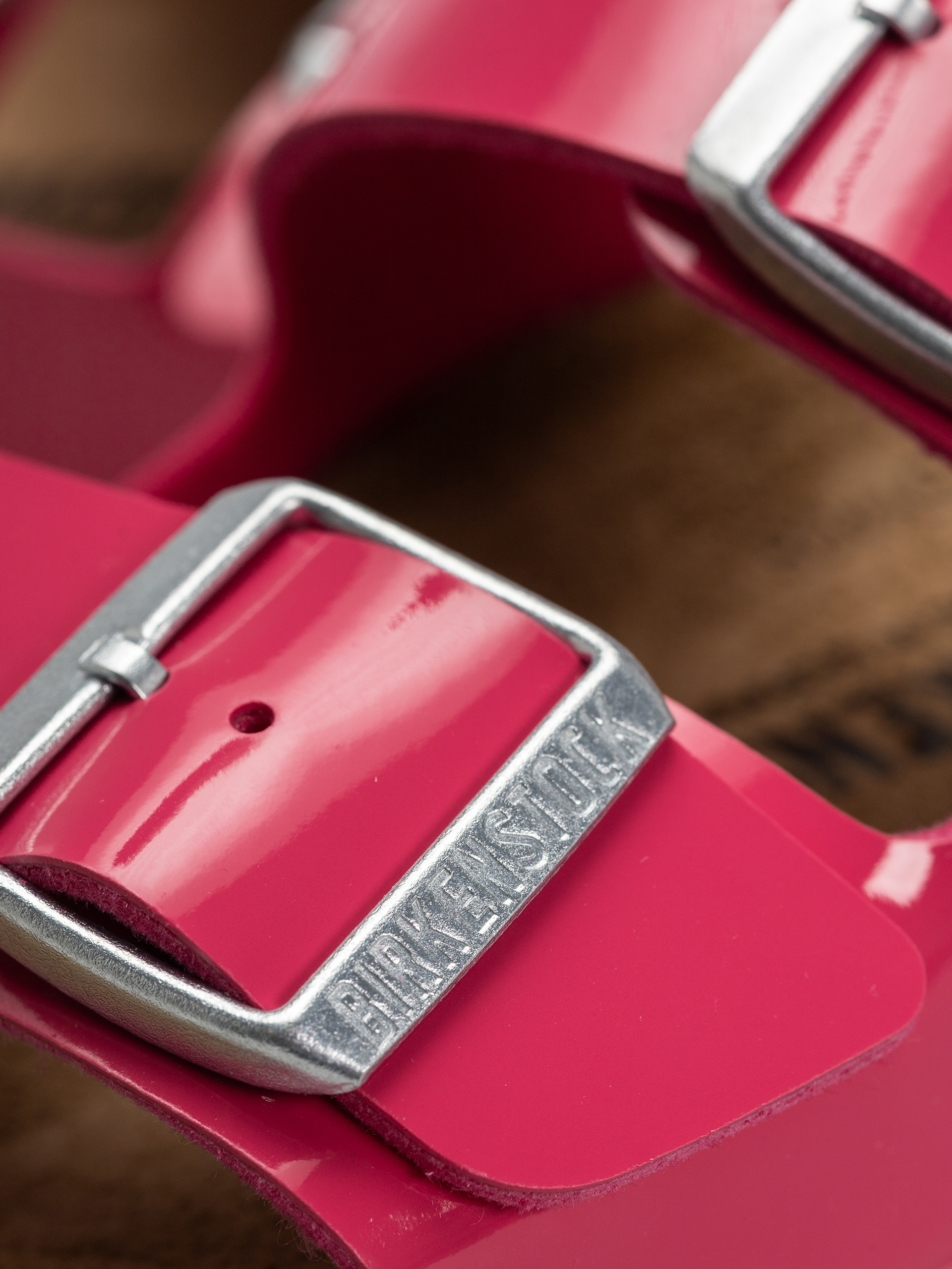 Klapki Birkenstock Arizona Briko Flor Narrow Wmn (patent fuchsia tulip)