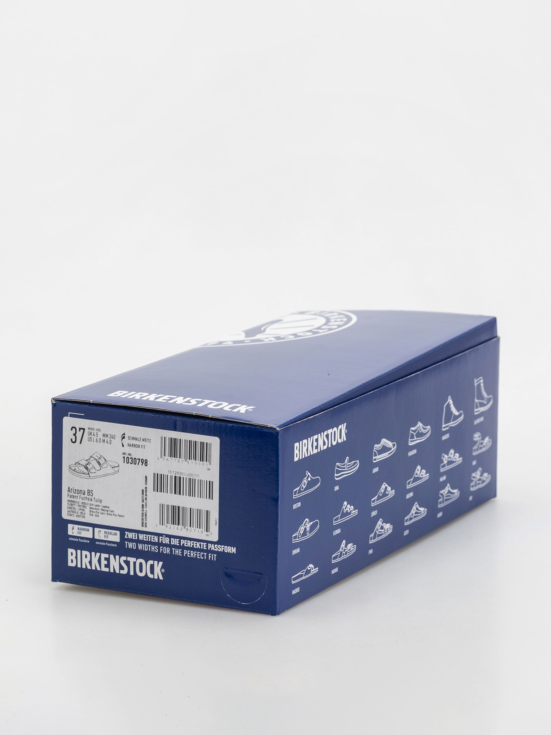 Klapki Birkenstock Arizona Briko Flor Narrow Wmn (patent fuchsia tulip)