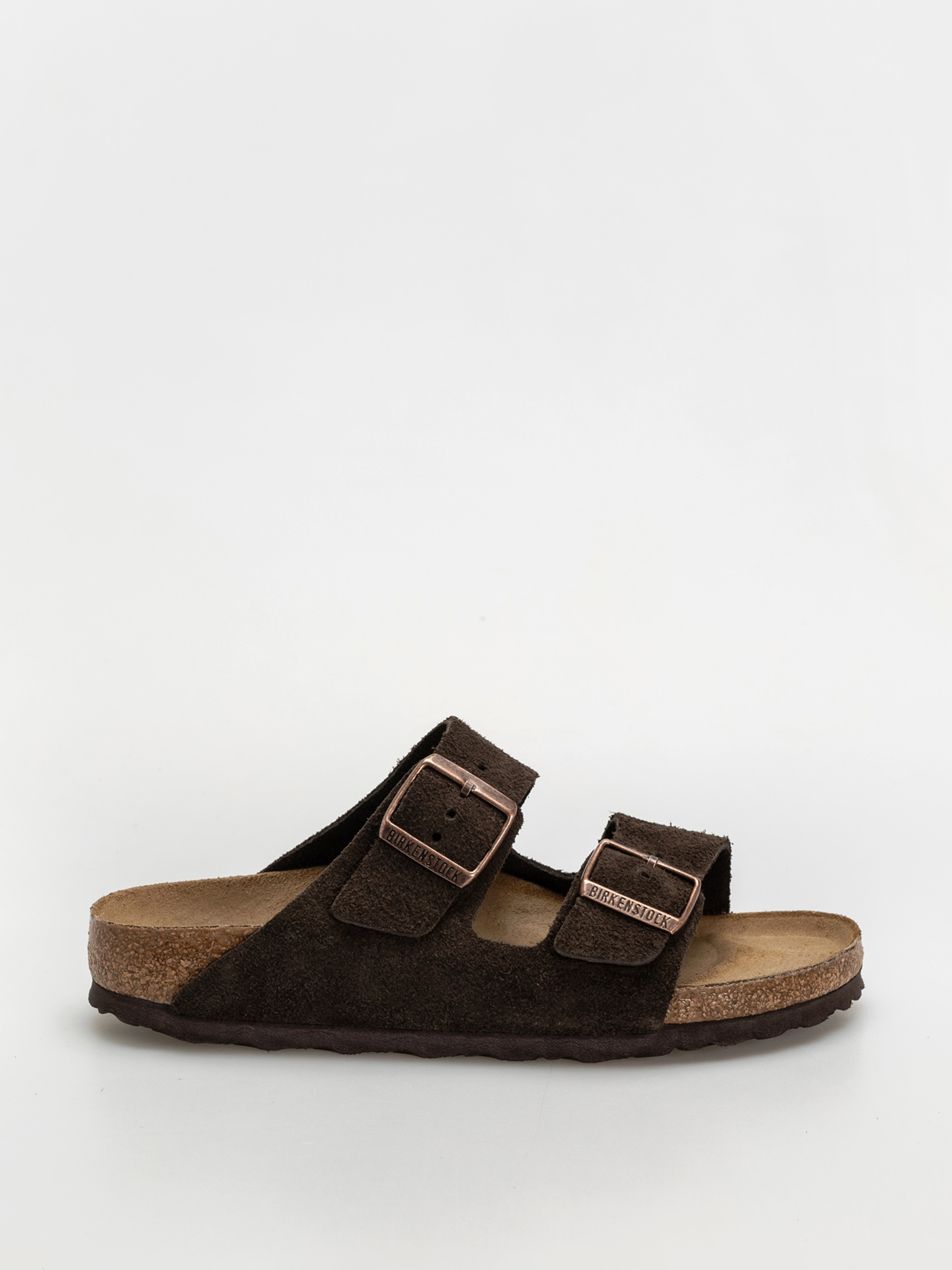 Klapki Birkenstock Arizona Suede Leather Narrow Wmn (mocca)