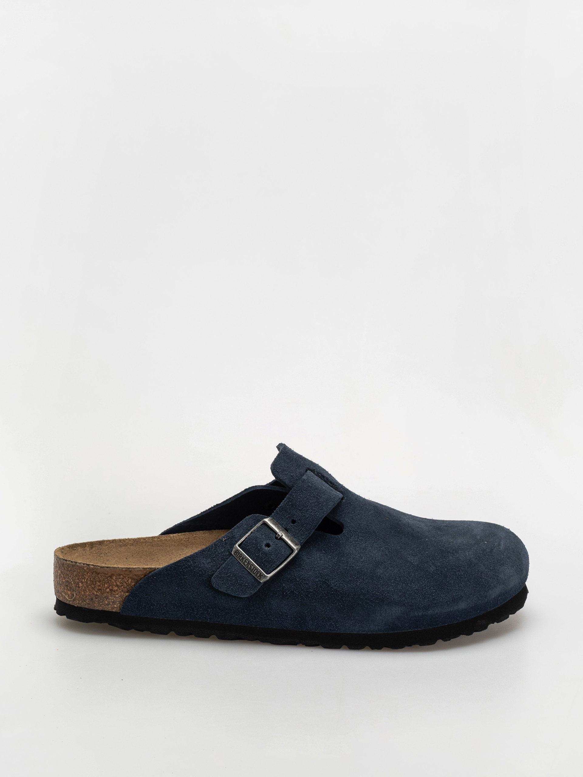 Klapki Birkenstock Boston Suede Leather Regular (new navy)