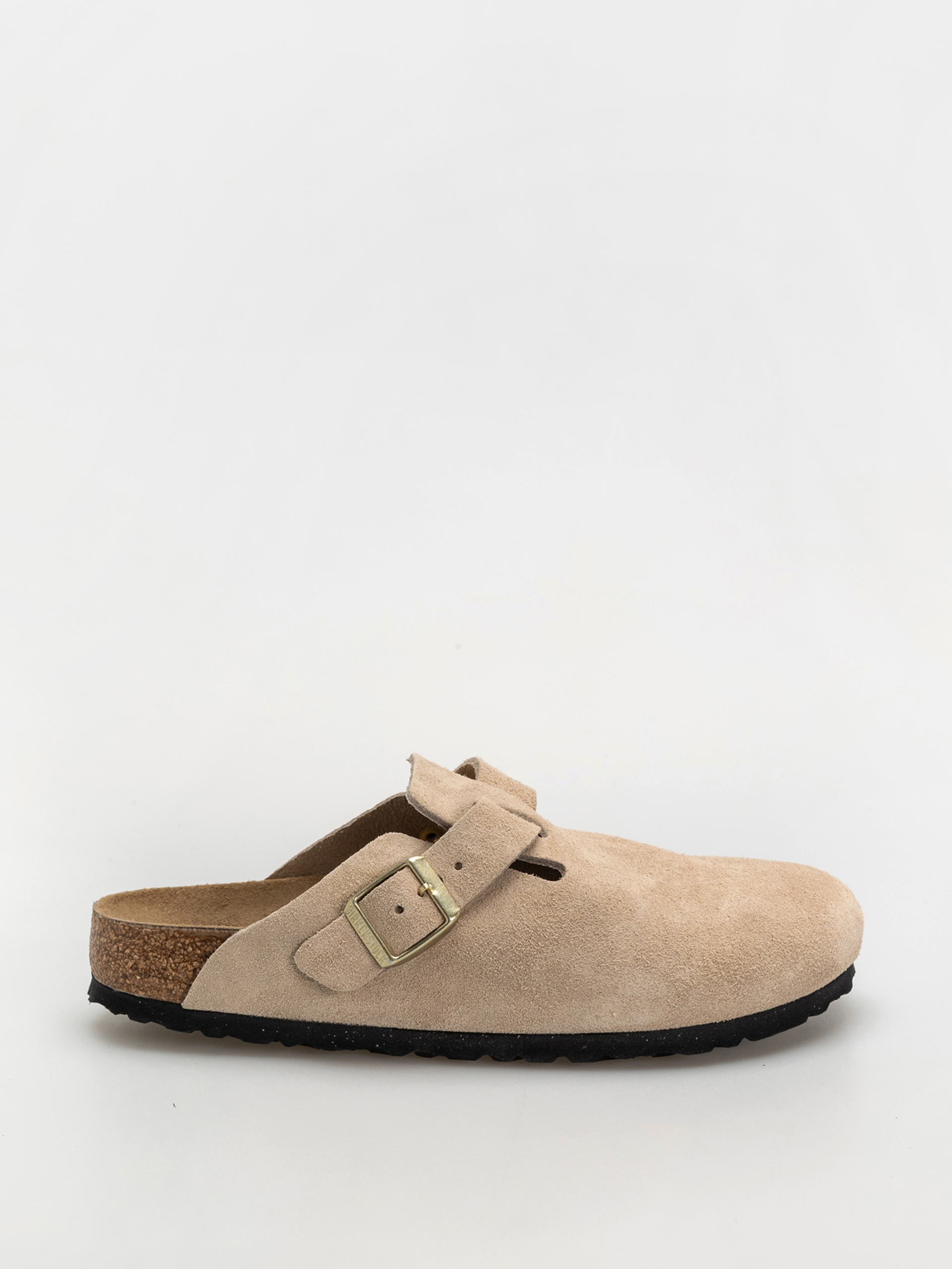 Klapki Birkenstock Boston Suede Leather Narrow Wmn (sandcastle)