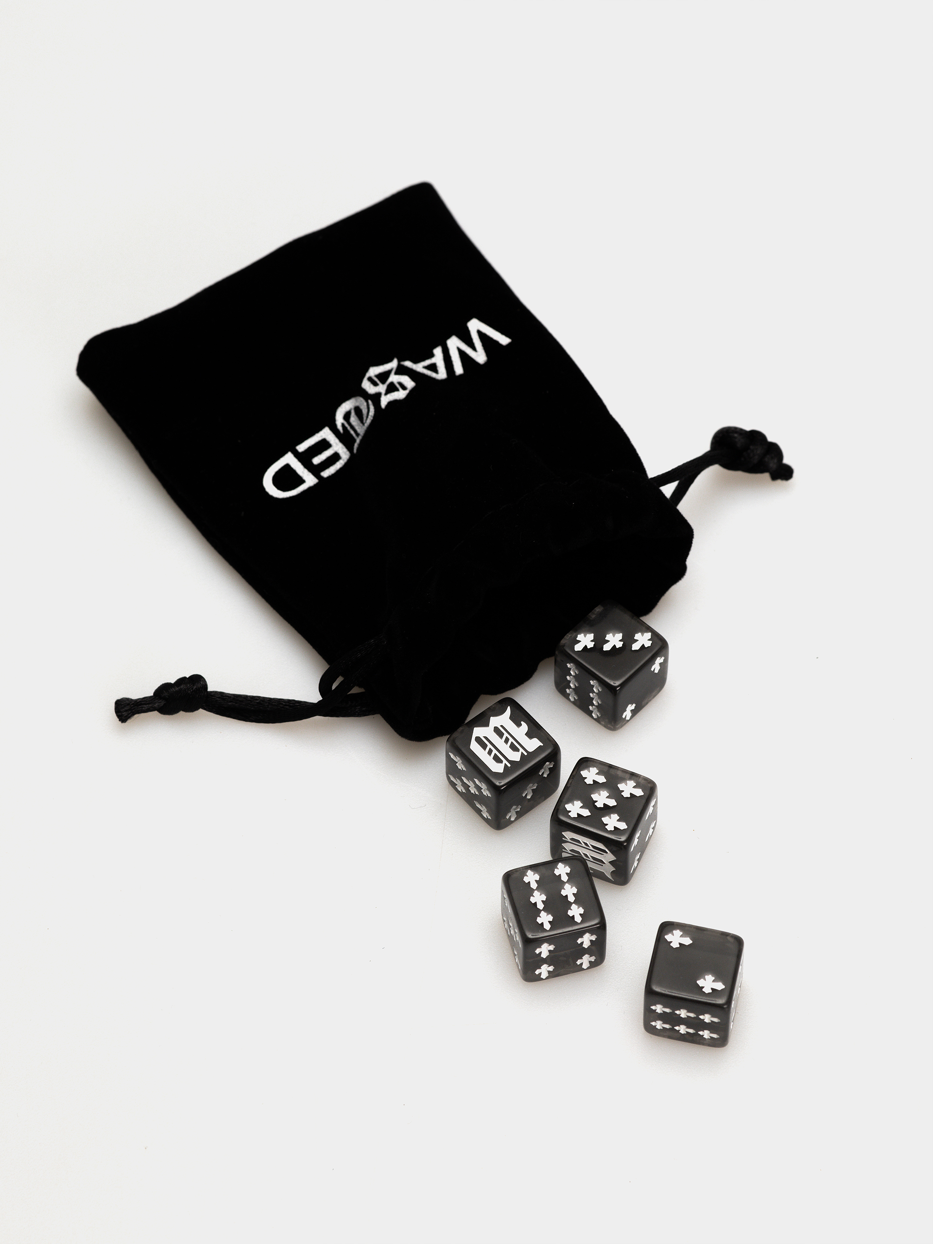 Kości do gry Wasted Paris Cross Dices Set (black)