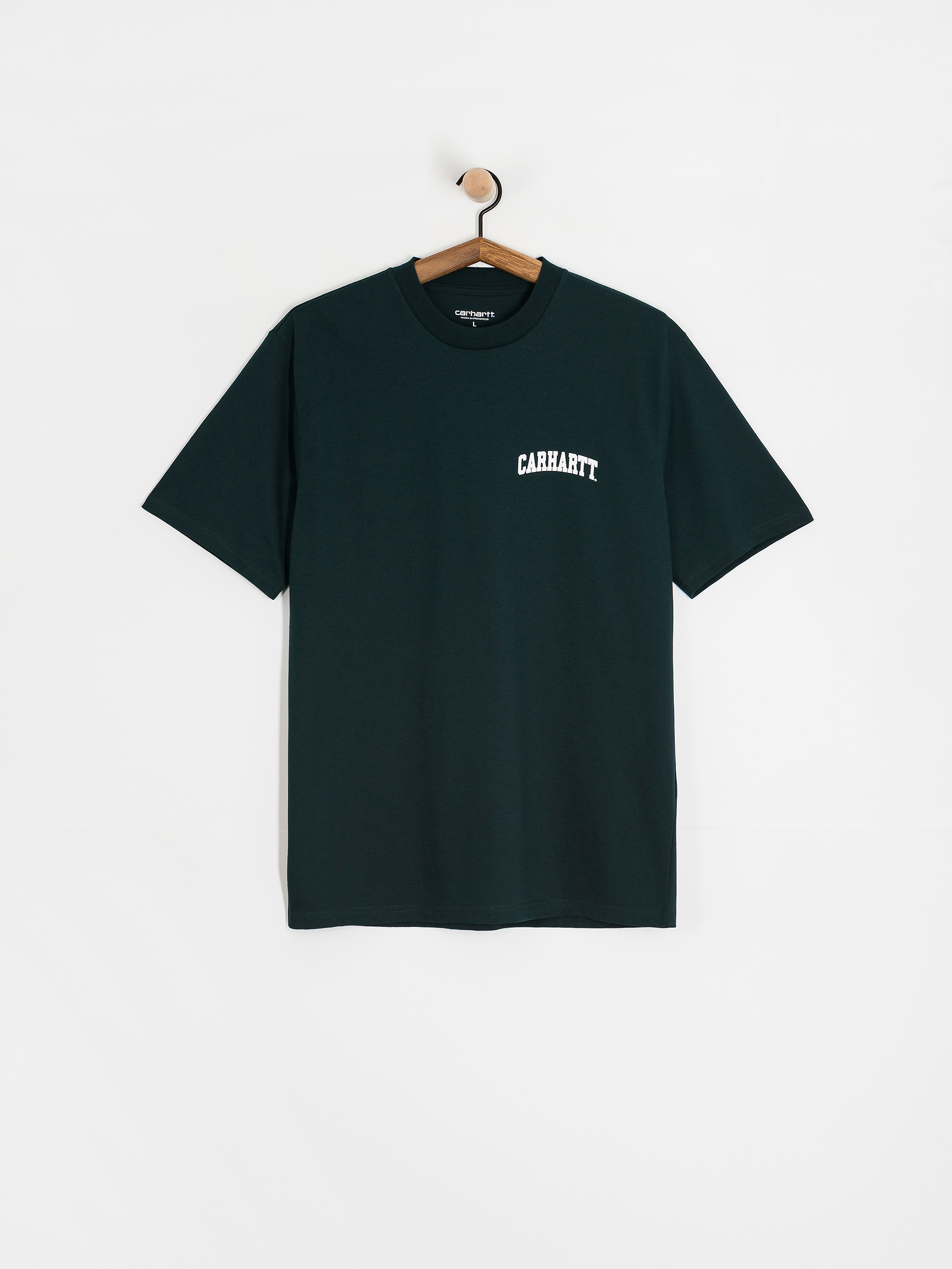 T-shirt Carhartt WIP University Script (deep lagoon/white)
