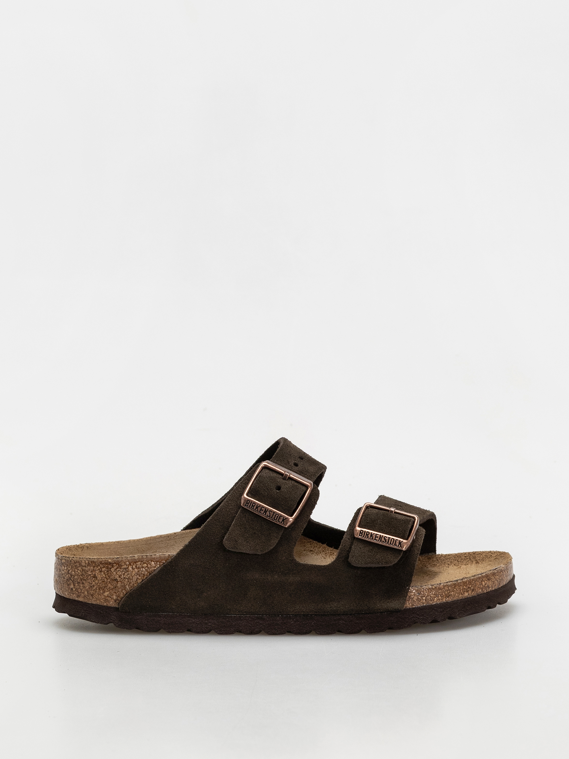 Klapki Birkenstock Arizona Suede Leather Narrow Wmn (mocca)