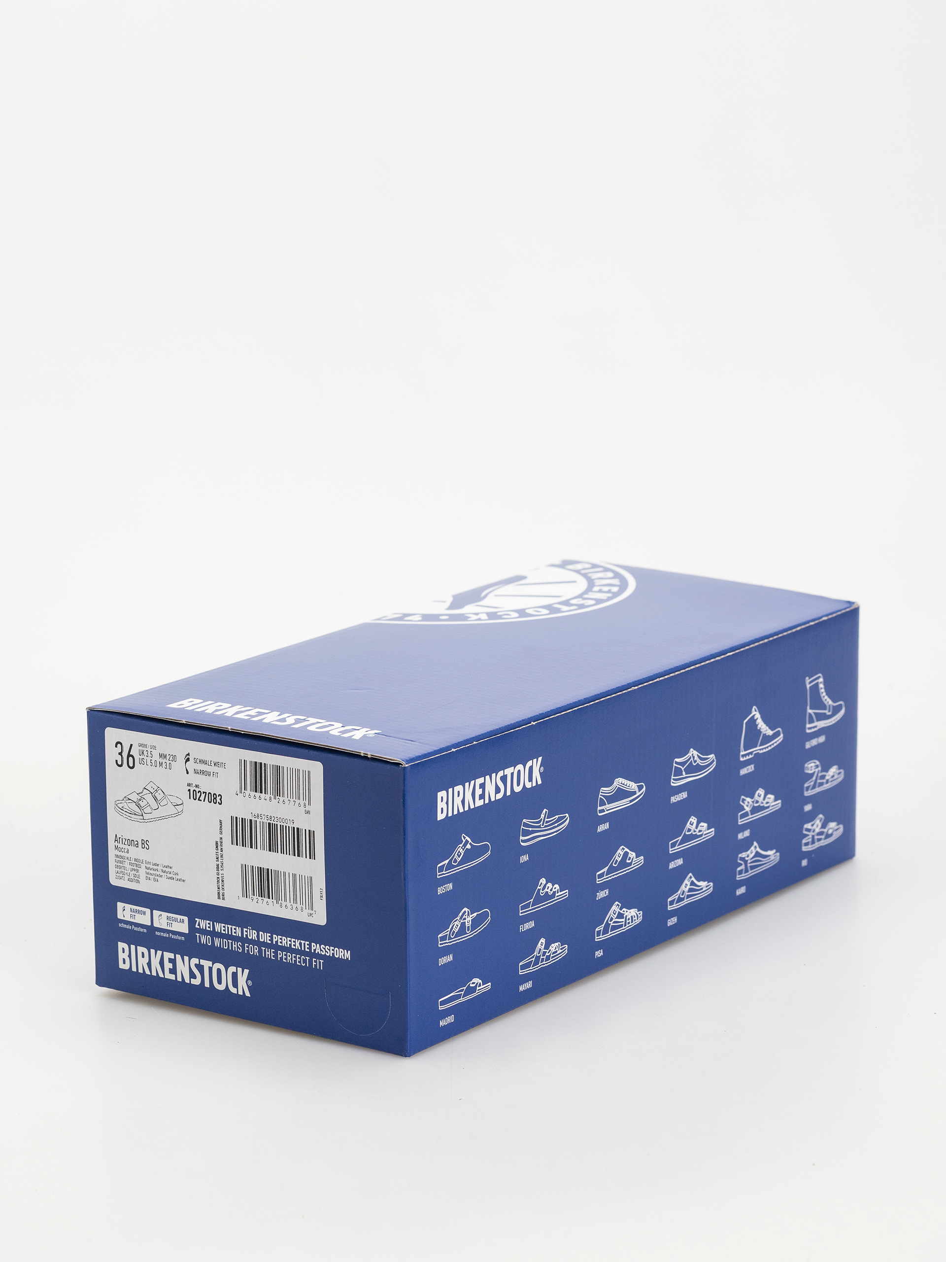 Klapki Birkenstock Arizona Suede Leather Narrow Wmn (mocca)