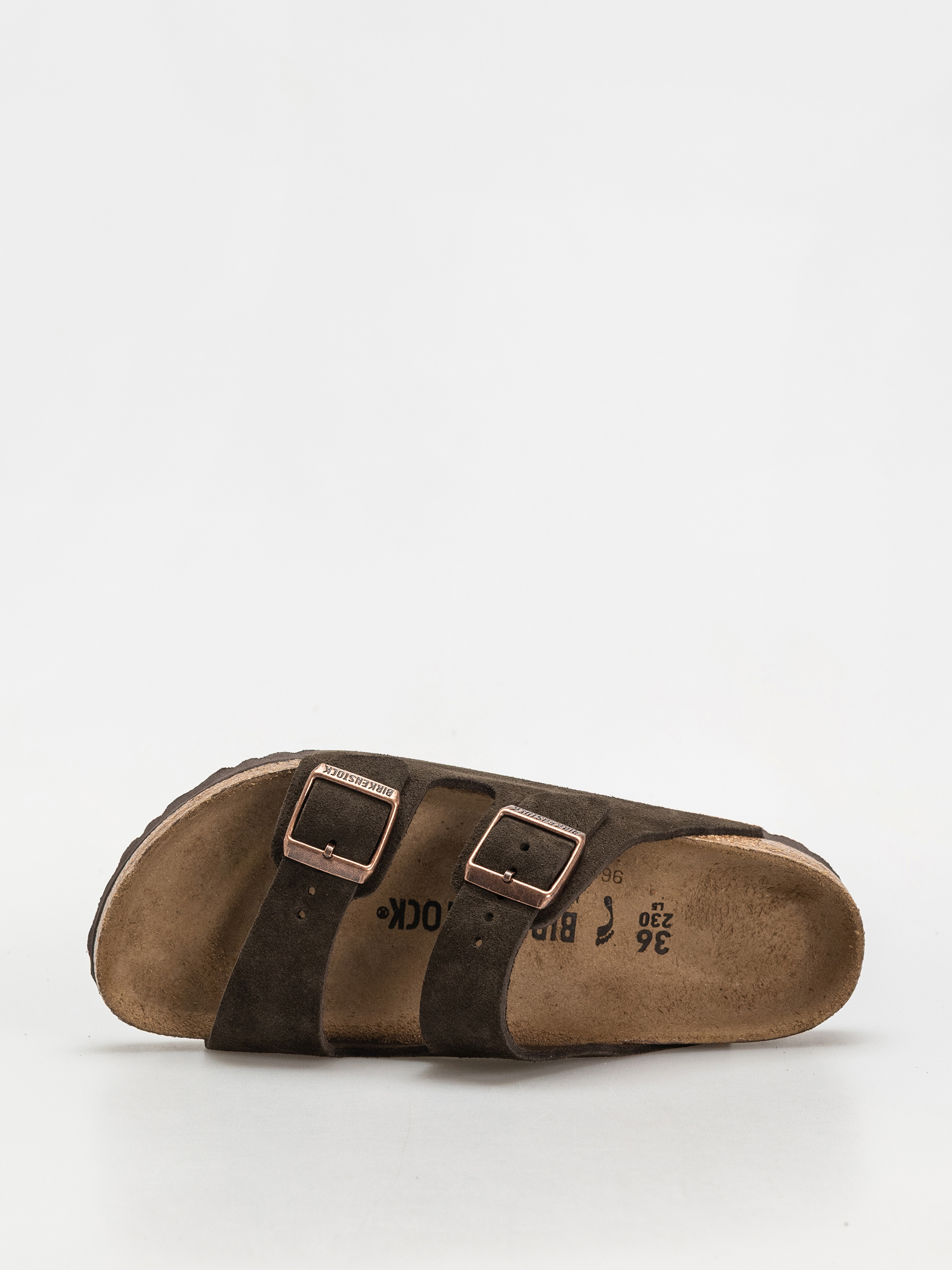 Klapki Birkenstock Arizona Suede Leather Narrow Wmn (mocca)