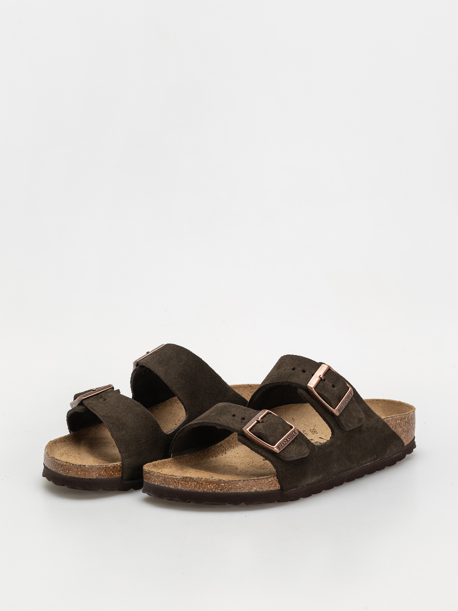 Klapki Birkenstock Arizona Suede Leather Narrow Wmn (mocca)