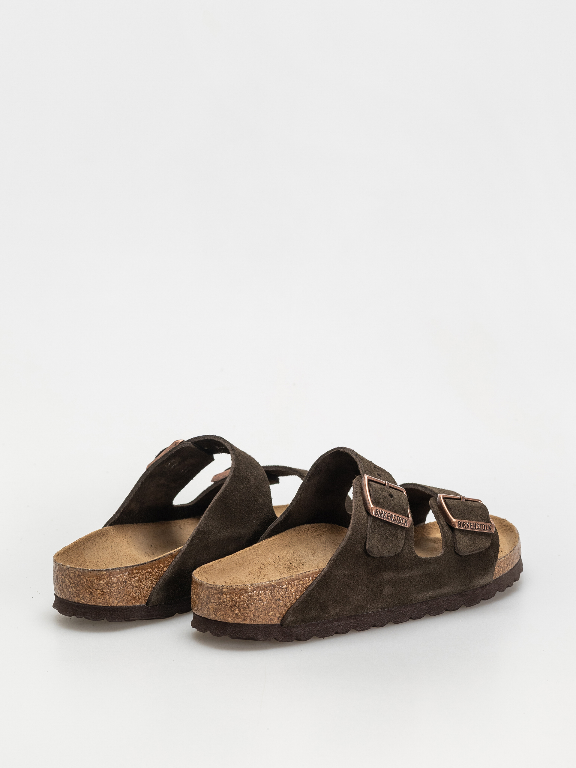 Klapki Birkenstock Arizona Suede Leather Narrow Wmn (mocca)