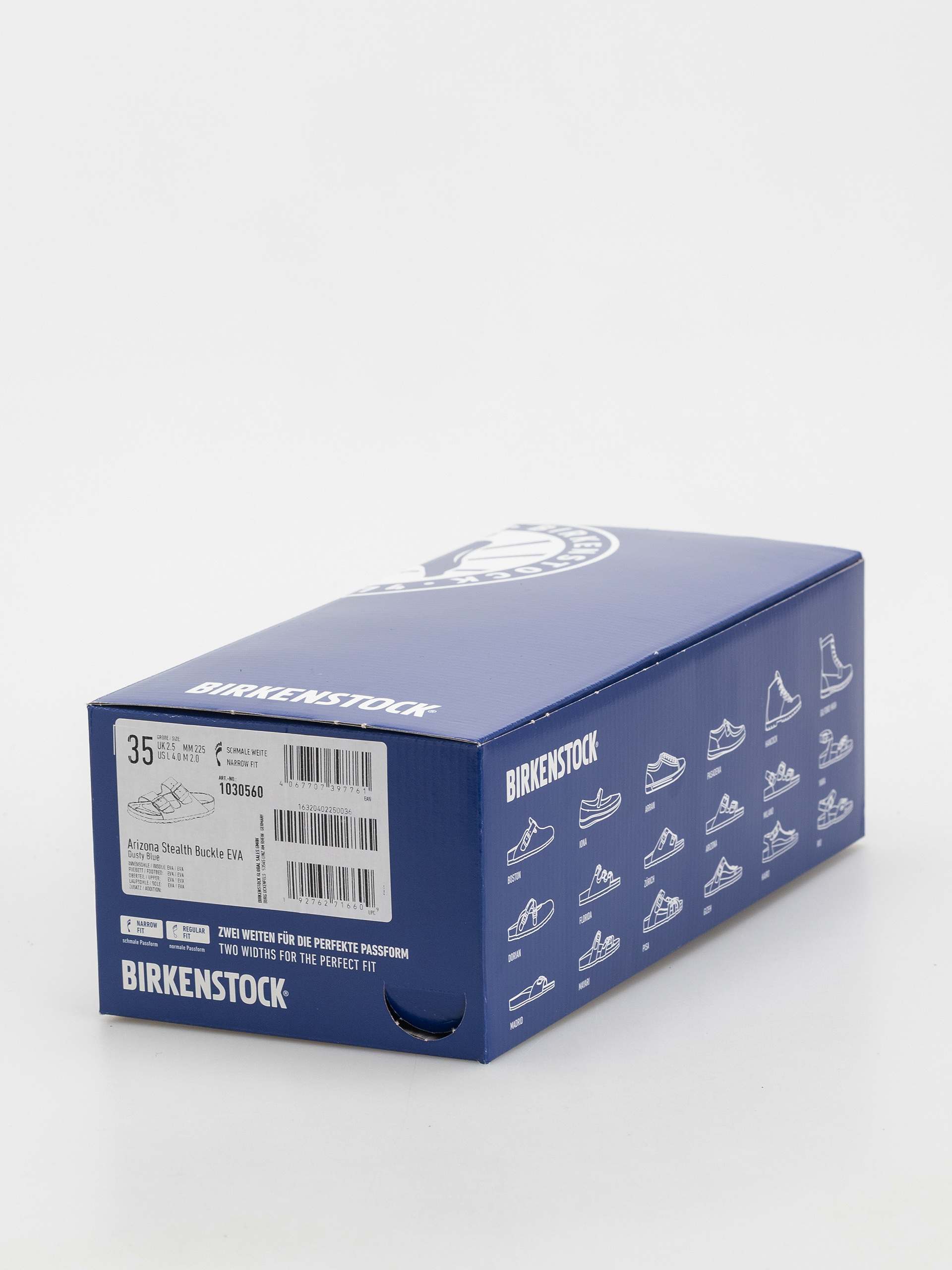 Klapki Birkenstock Arizona Stealth Buckle EVA Narrow Wmn (dusty blue)