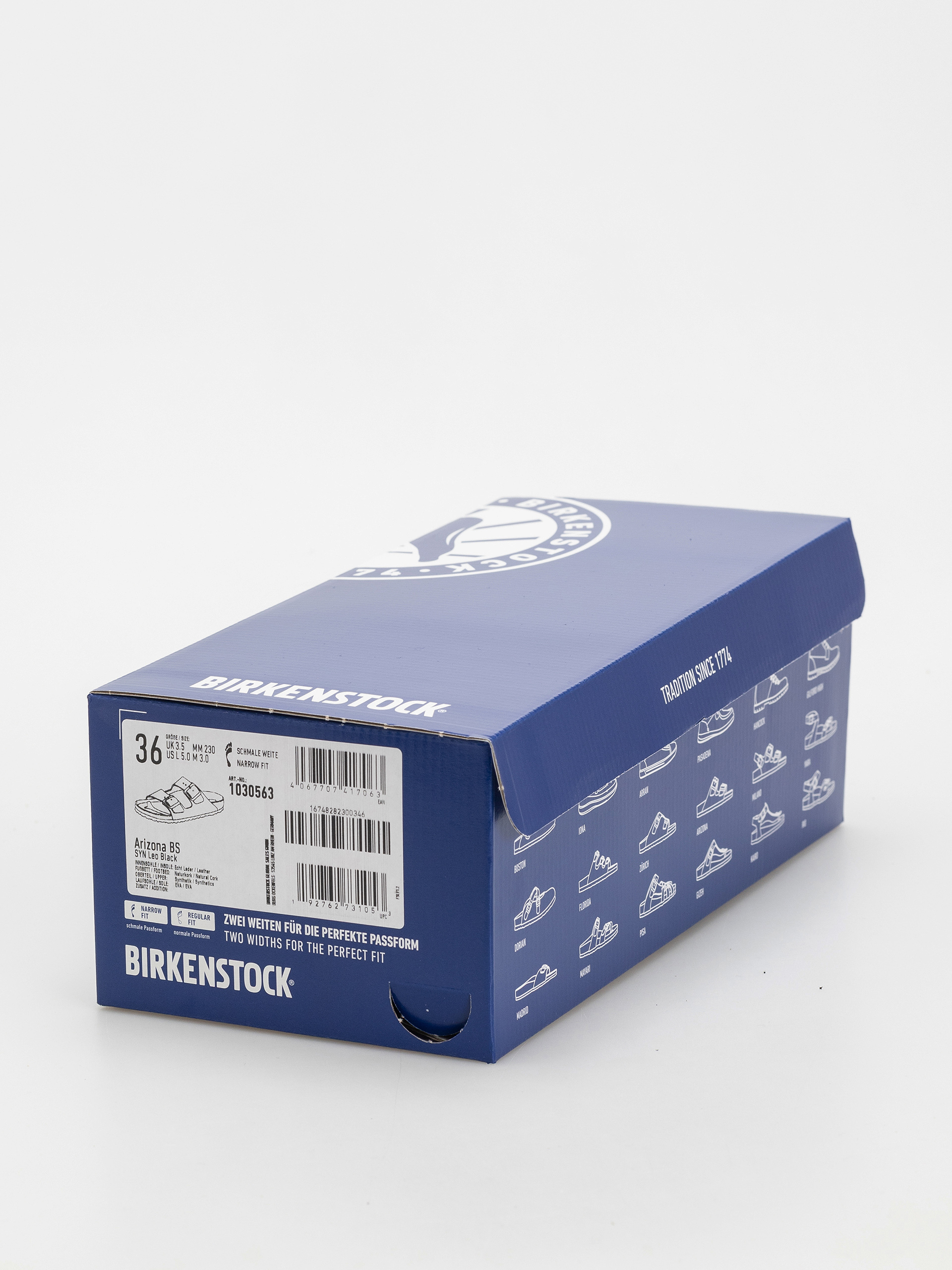 Klapki Birkenstock Arizona Synthetics Narrow Wmn (leo black)