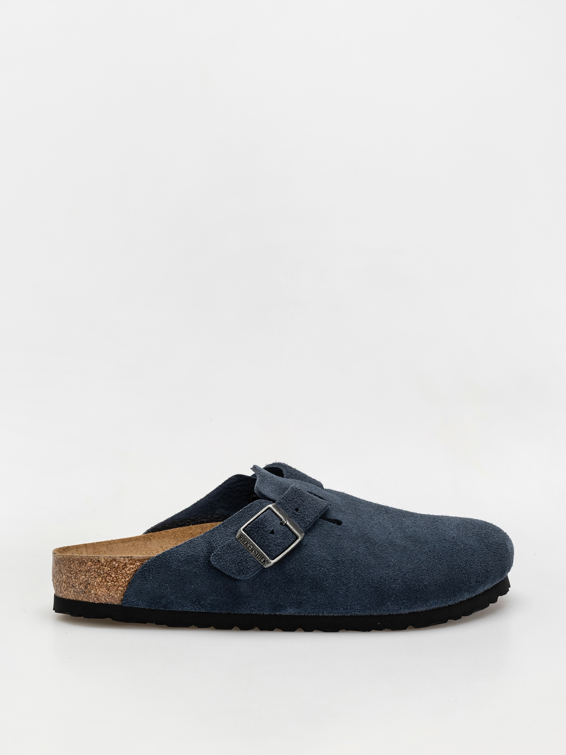 Klapki Birkenstock Boston Suede Leather Regular (new navy)