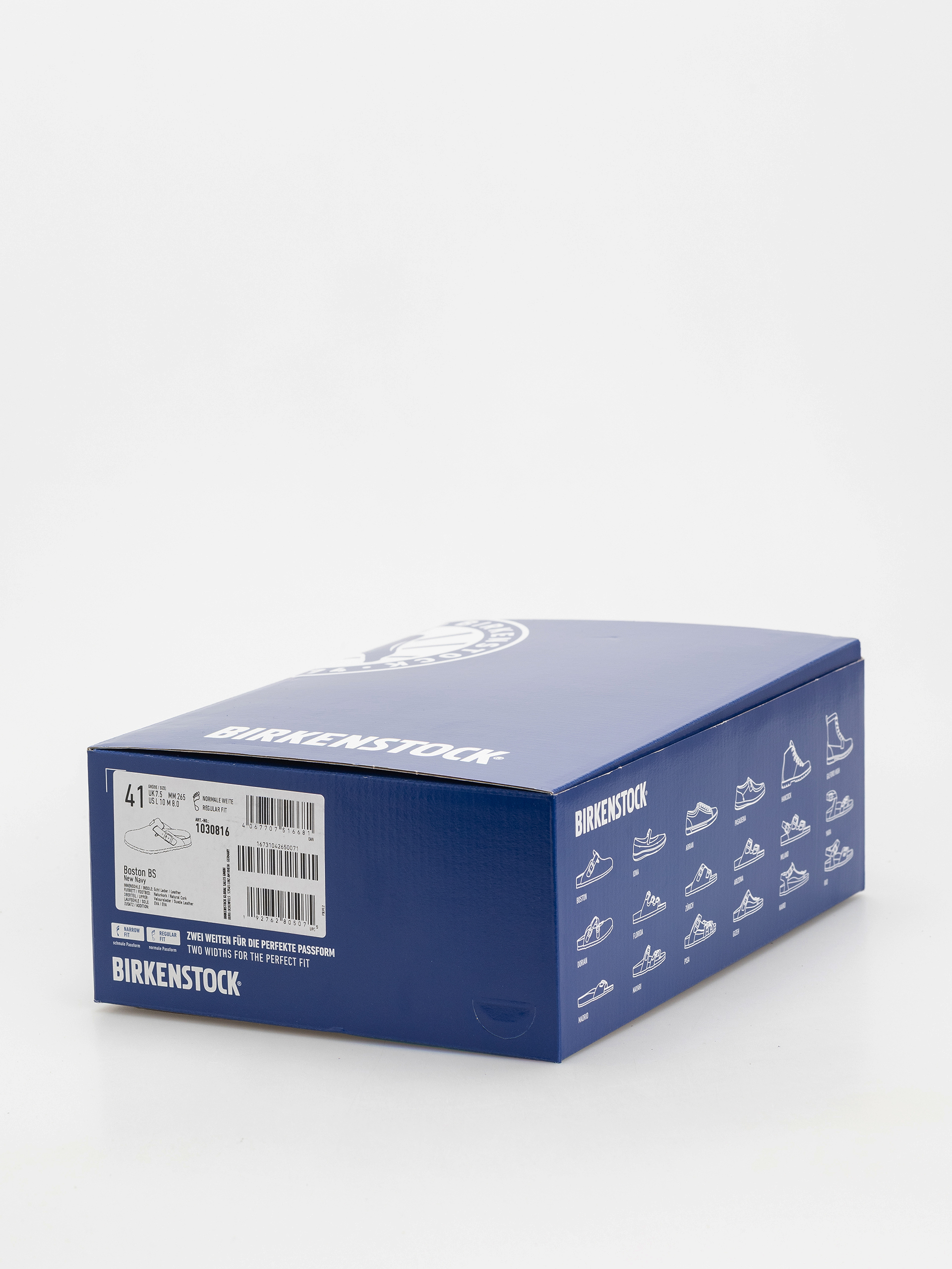 Klapki Birkenstock Boston Suede Leather Regular (new navy)