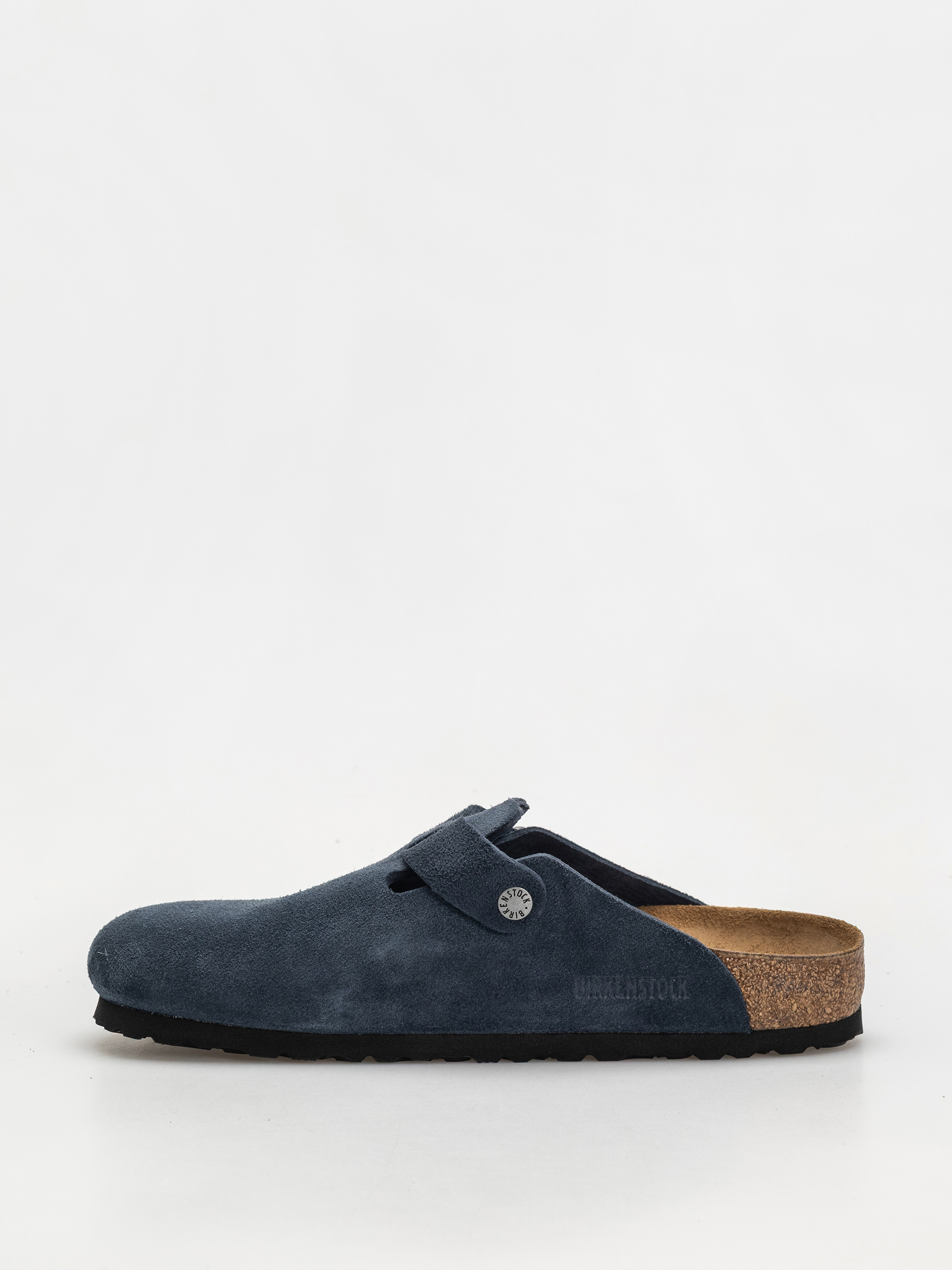 Klapki Birkenstock Boston Suede Leather Regular (new navy)