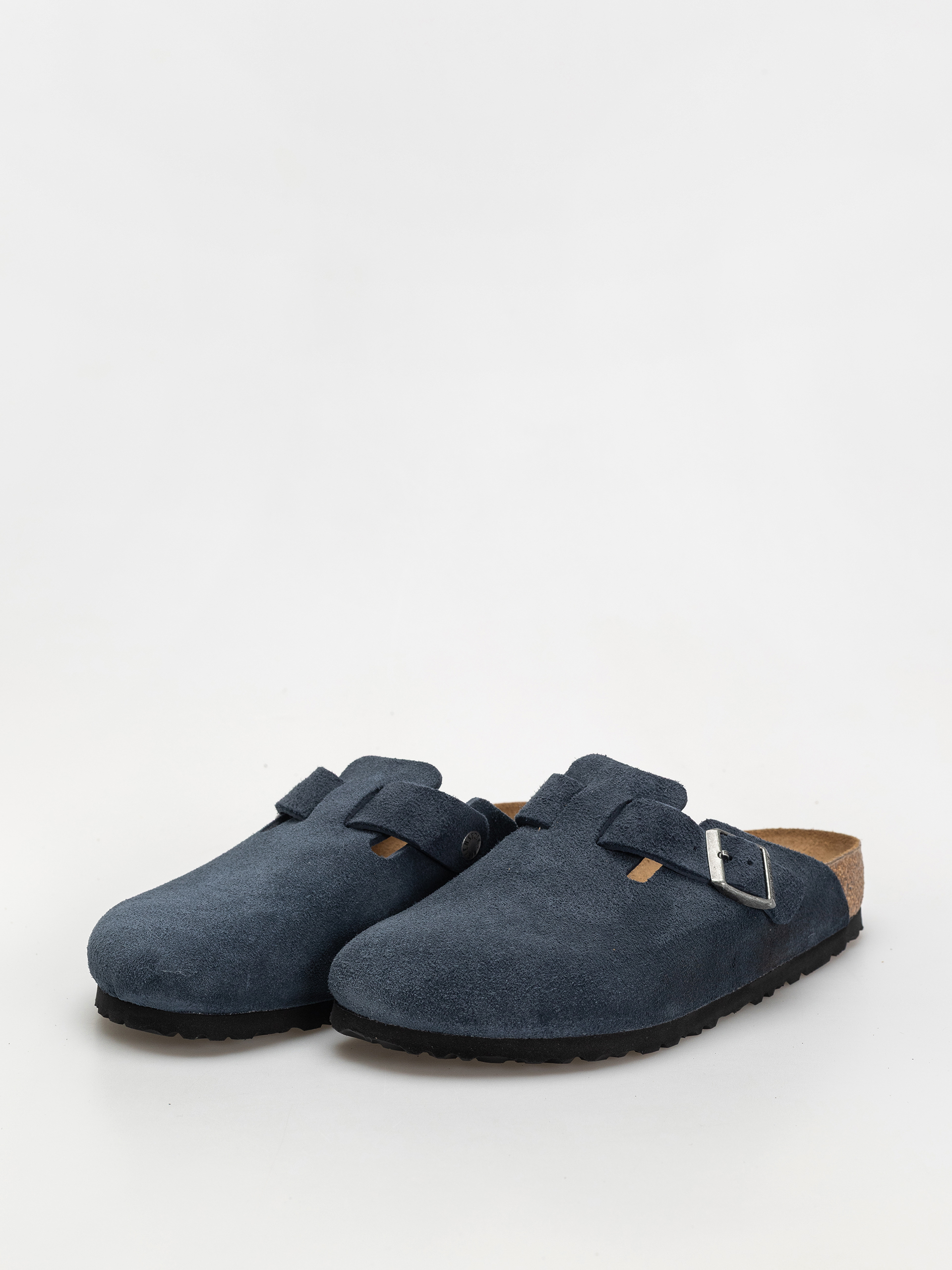 Klapki Birkenstock Boston Suede Leather Regular (new navy)