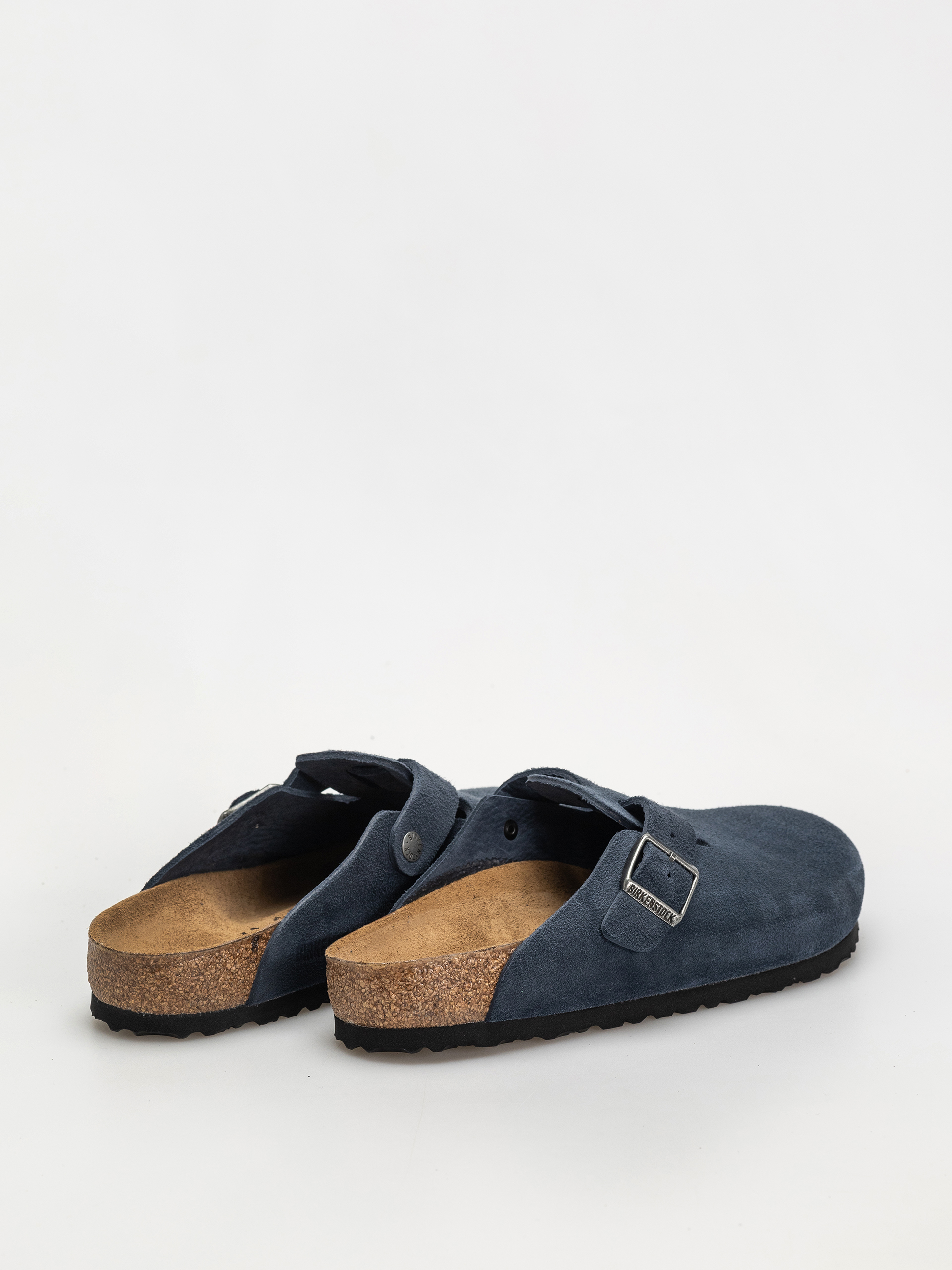 Klapki Birkenstock Boston Suede Leather Regular (new navy)