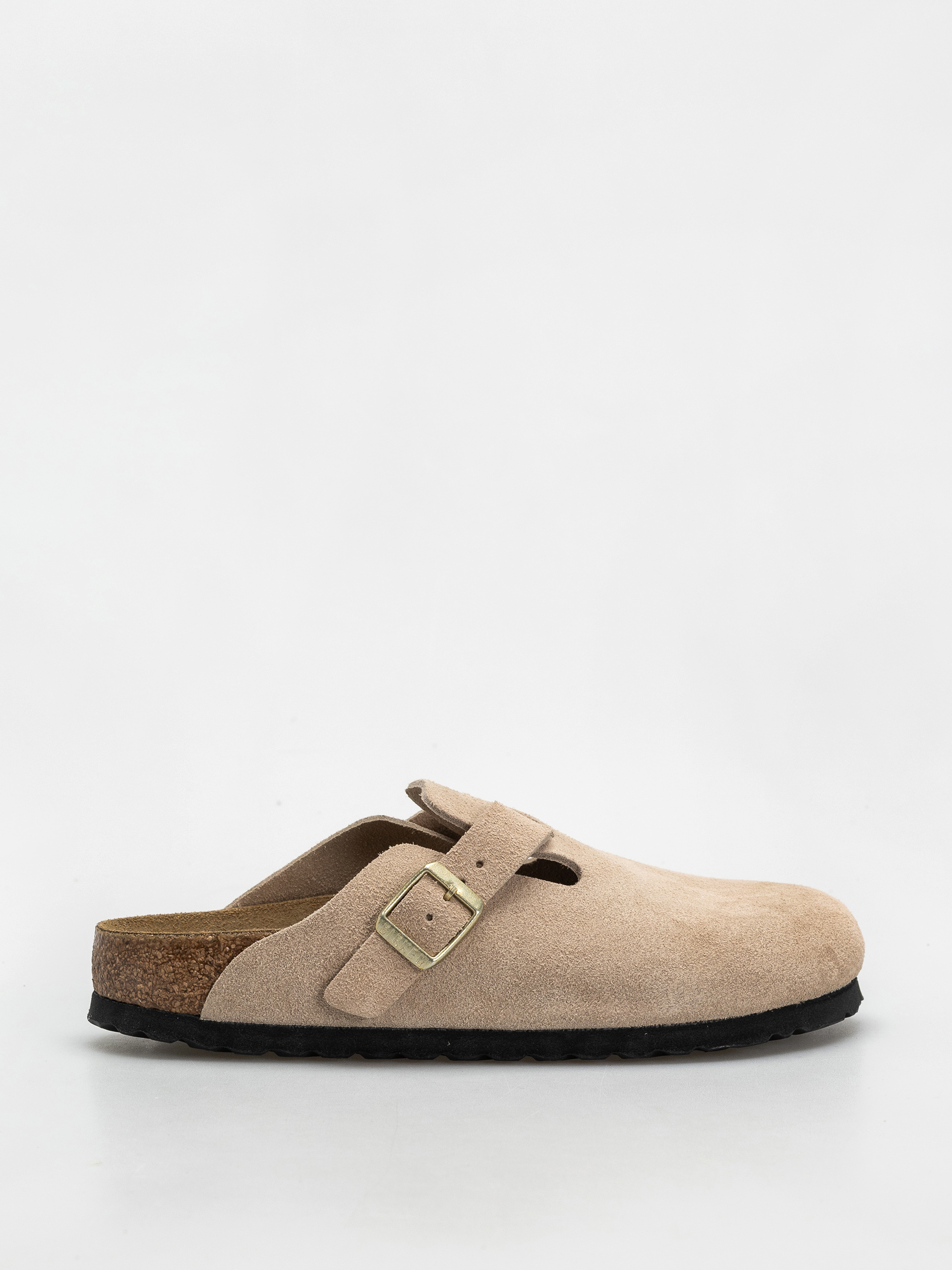 Klapki Birkenstock Boston Suede Leather Narrow Wmn (sandcastle)