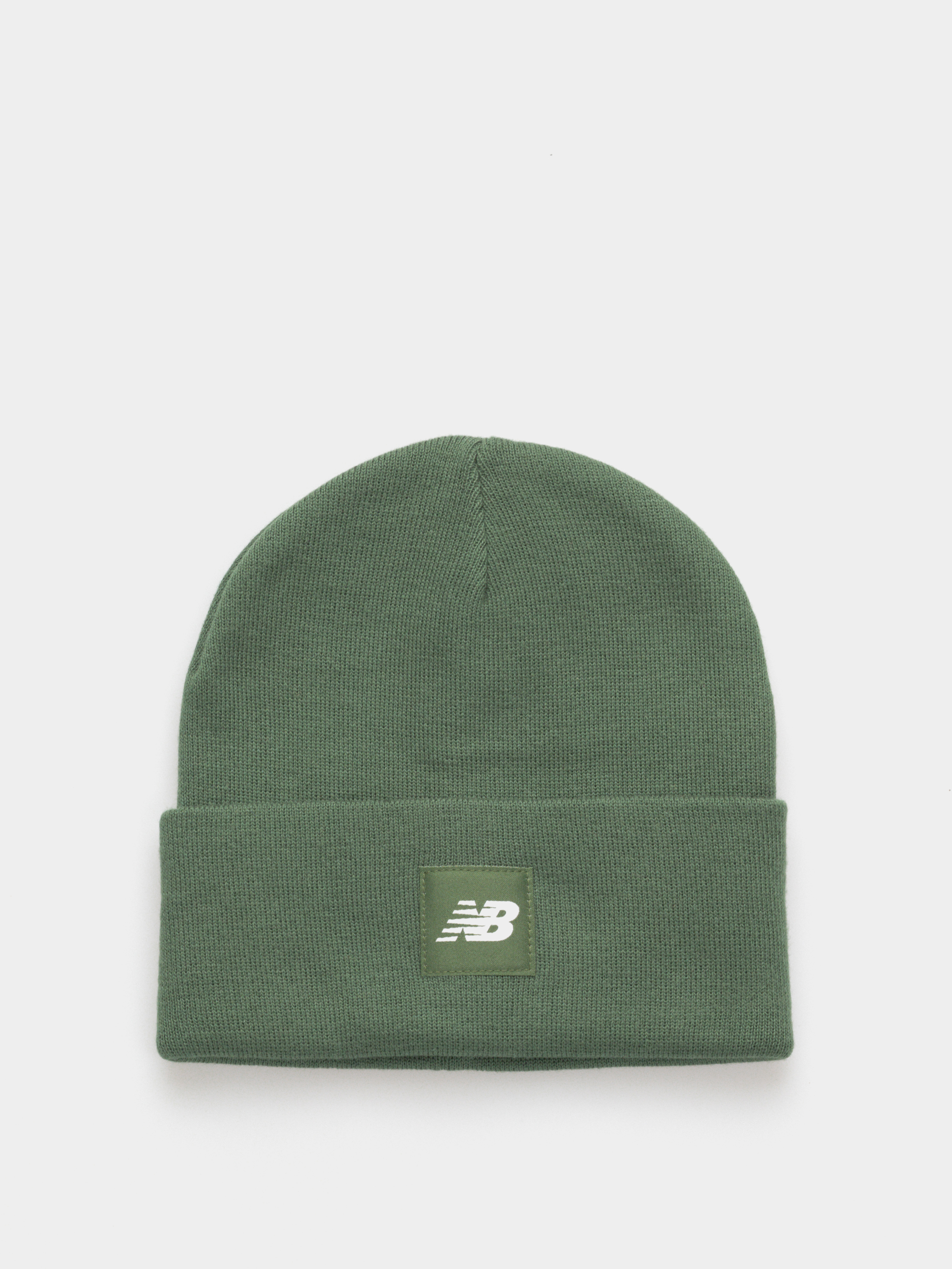 Czapka zimowa New Balance Cuffed Flying Logo (green)