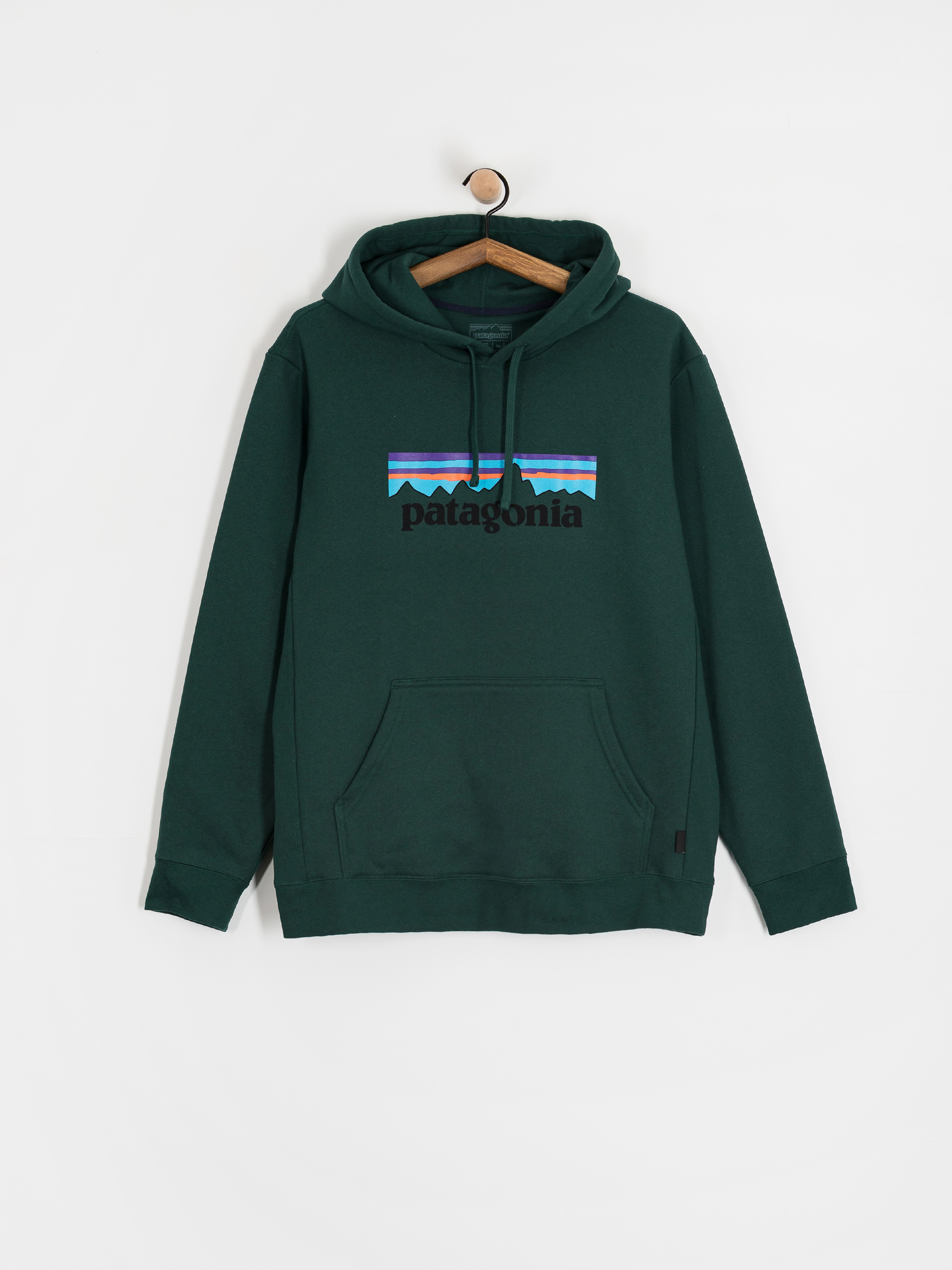 Bluza z kapturem Patagonia P 6 Logo Uprisal HD (cascade green)