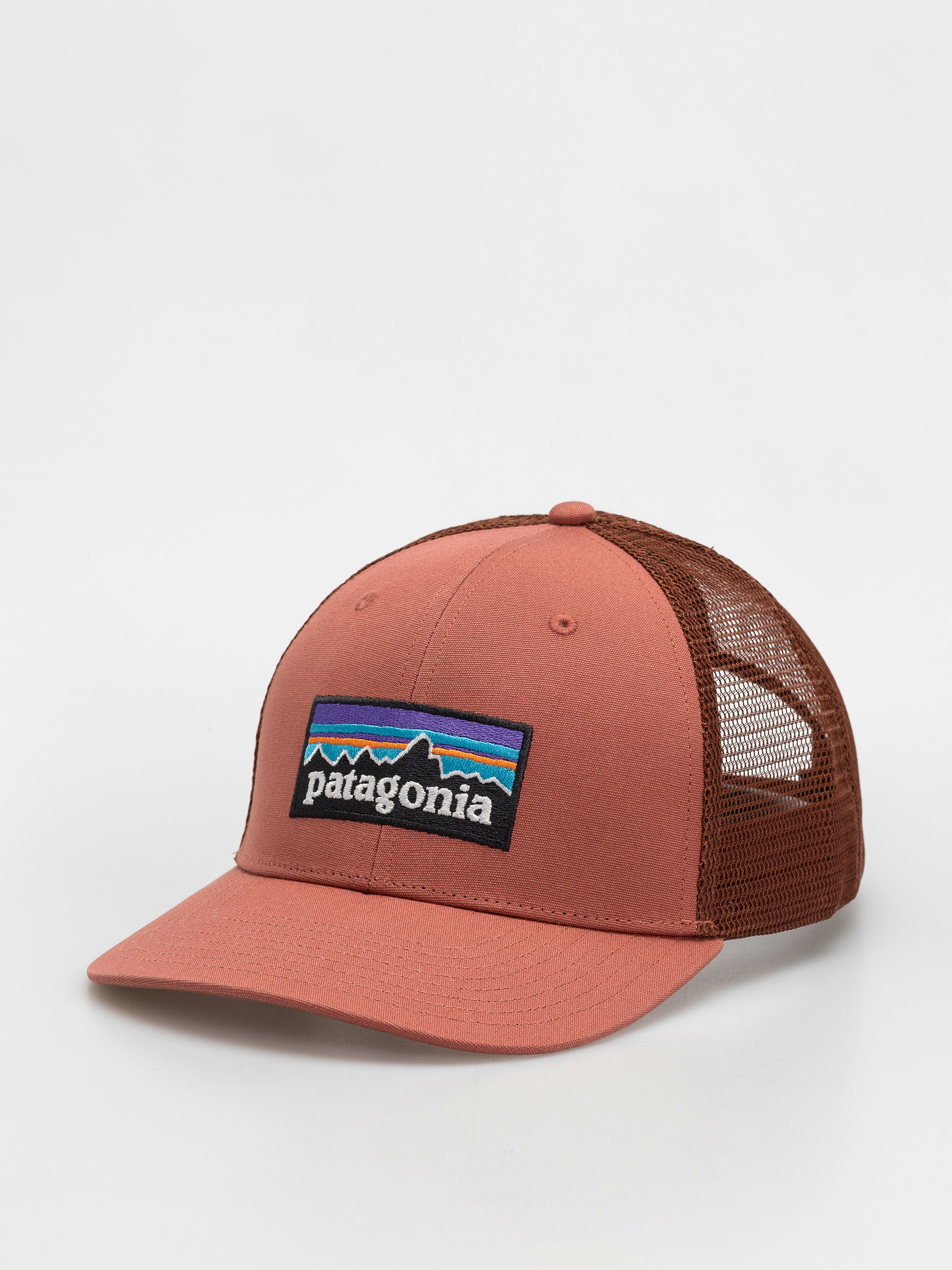 Czapka z daszkiem Patagonia P 6 Logo Trucker (potters red)