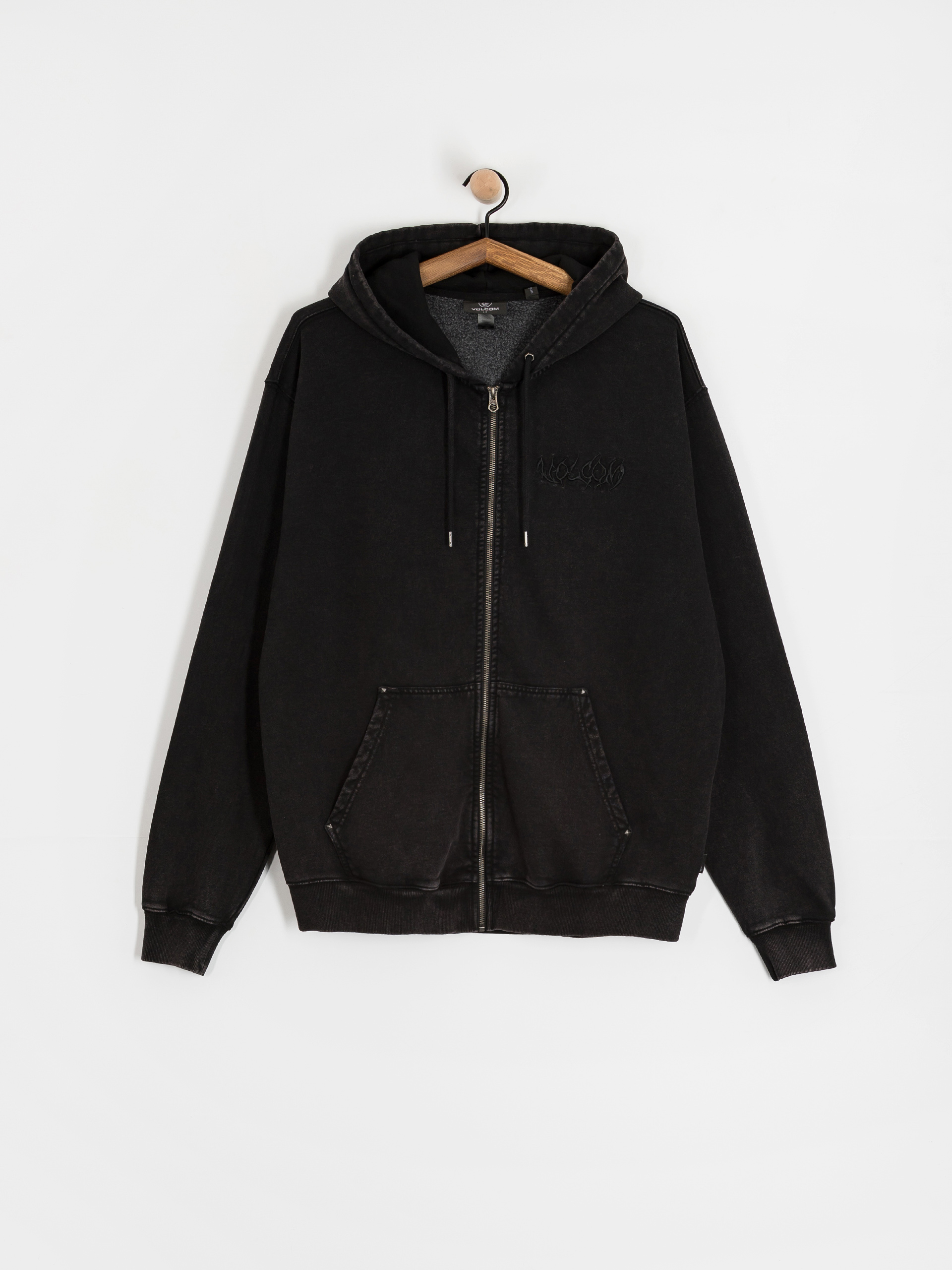 Bluza z kapturem Volcom Studder Zip (black)