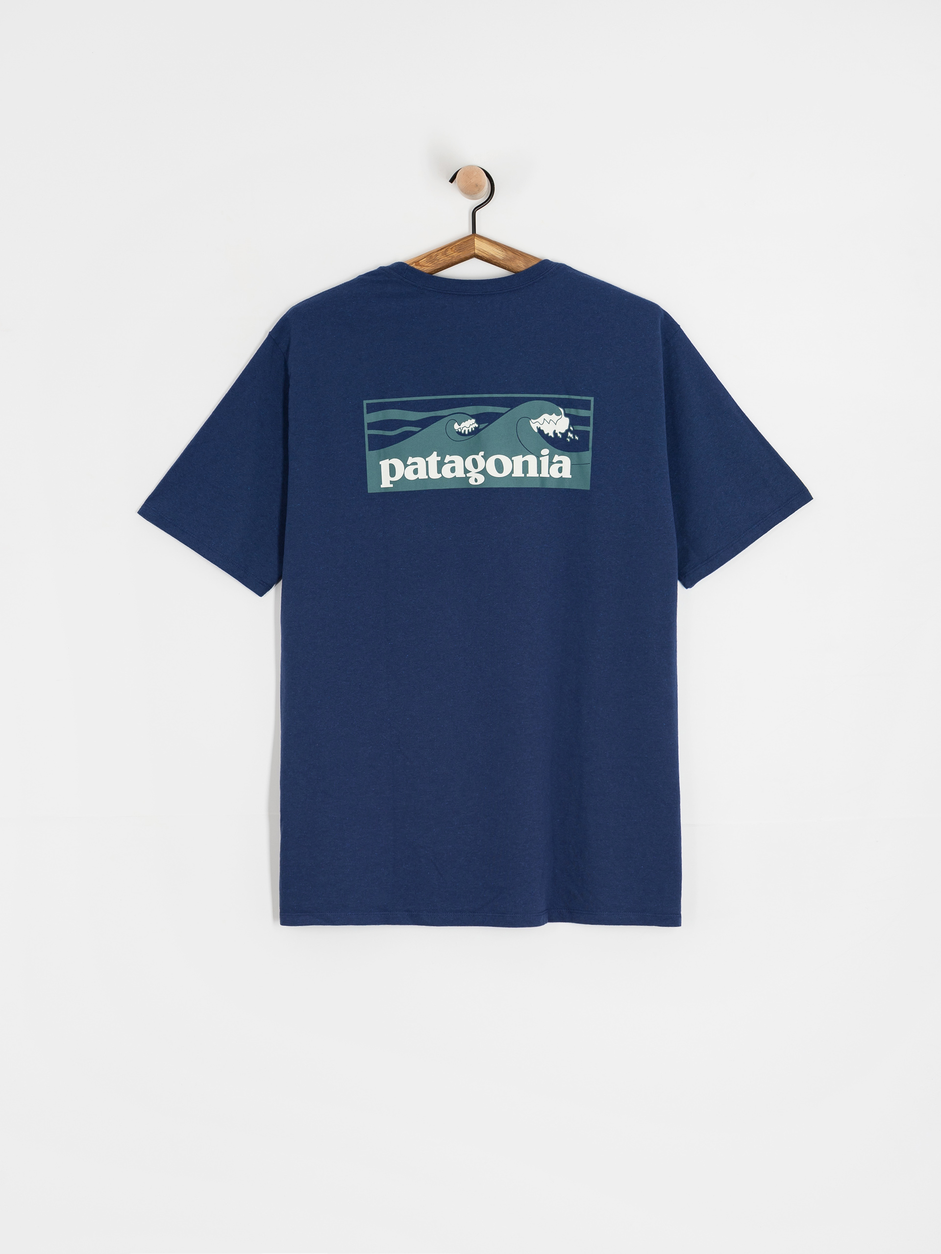 T-shirt Patagonia Boardshort Logo Pocket Responsibili (clement blue)