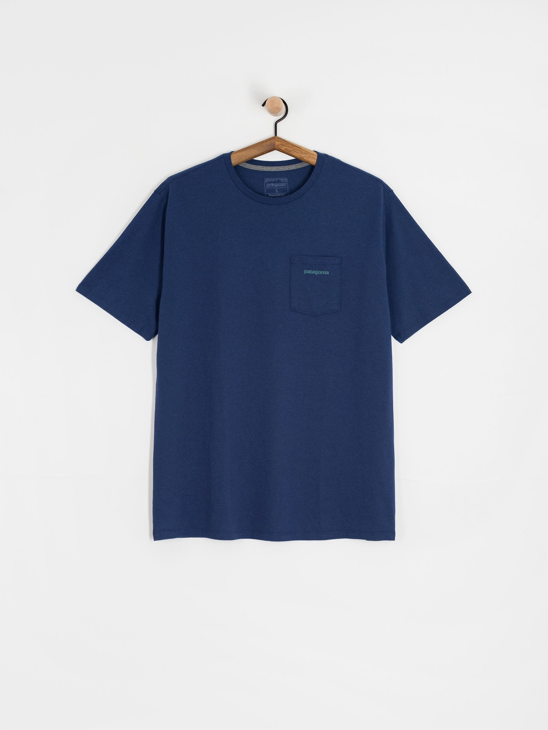T-shirt Patagonia Boardshort Logo Pocket Responsibili (clement blue)