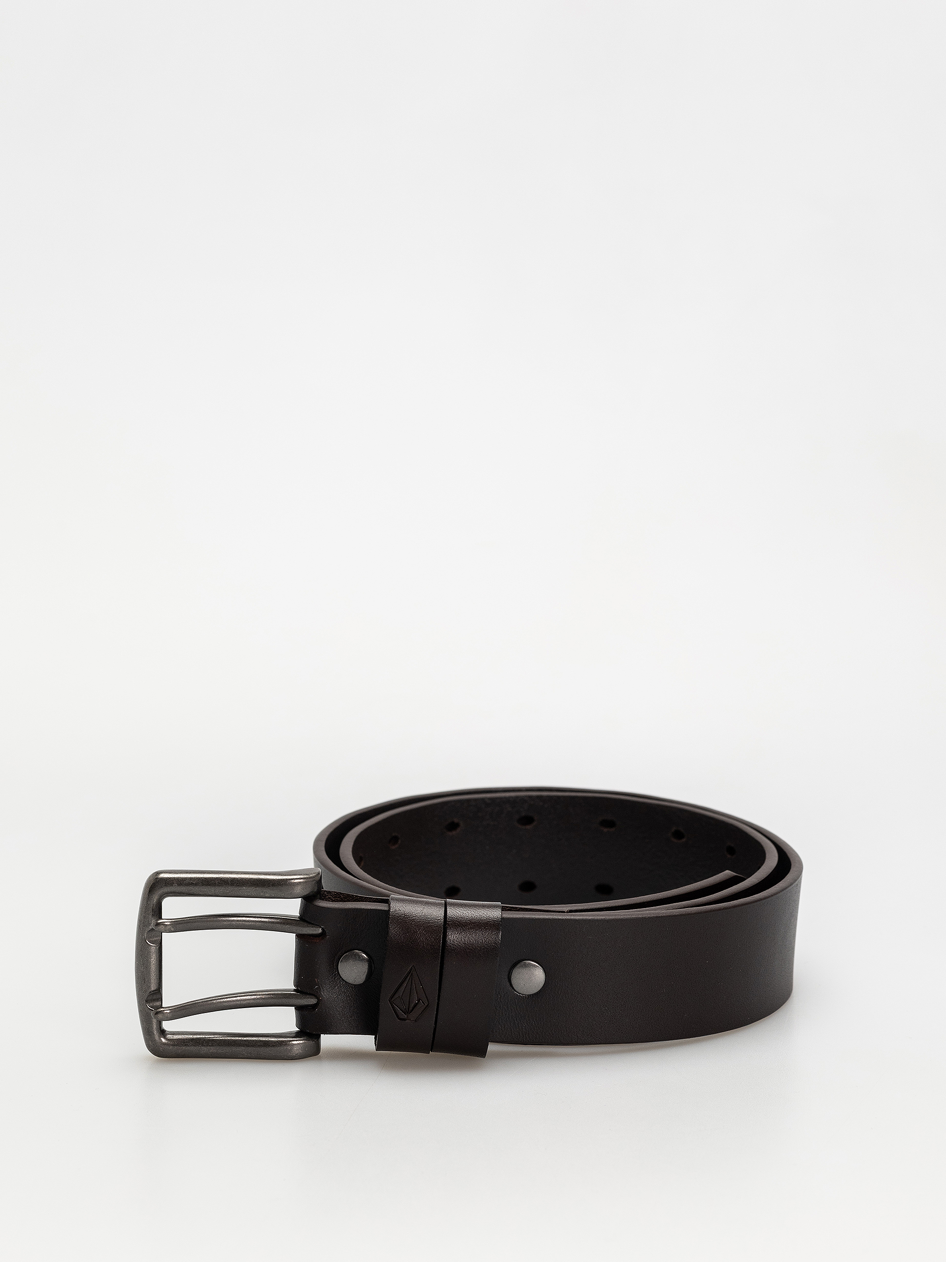 Pasek Volcom Two Spike Leather (brown)