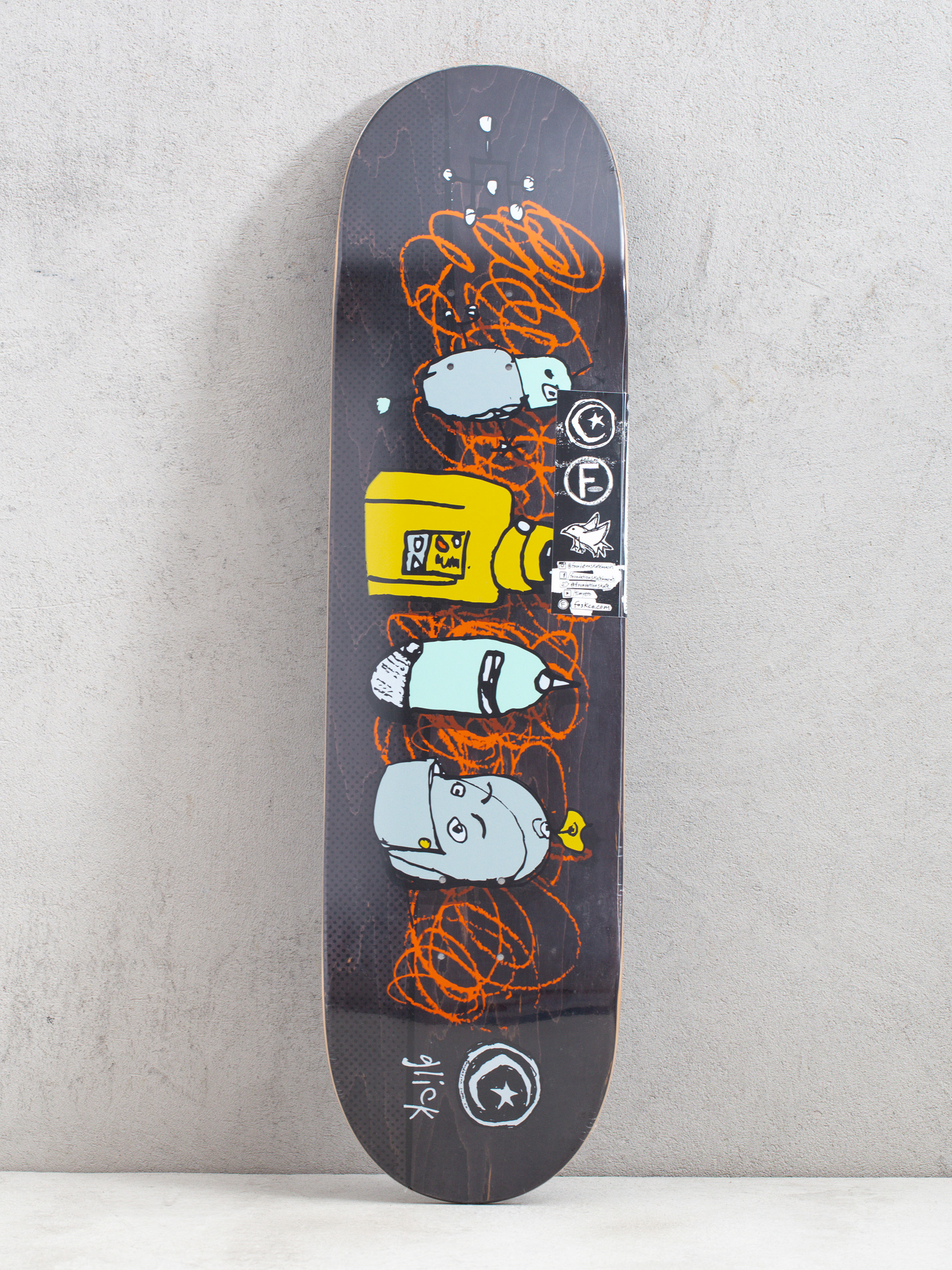 Deck Foundation Glick Heads (black/orange)