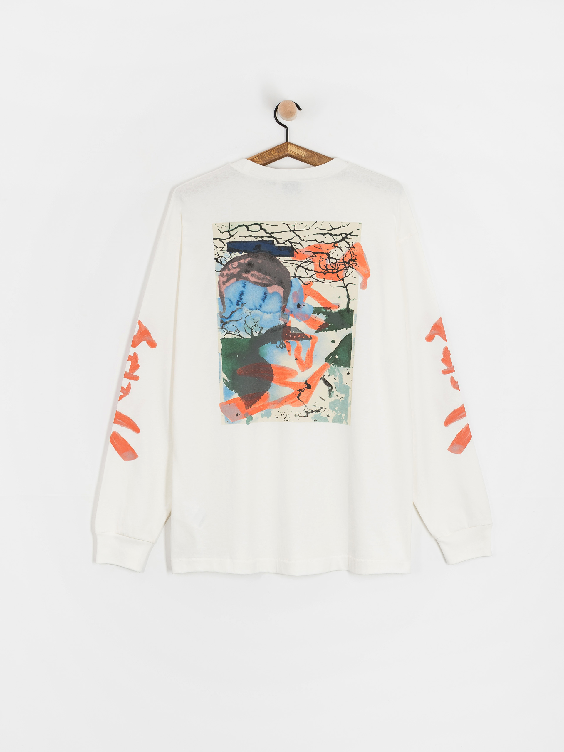 Longsleeve Vans Raw Instinct (mountain essentials marshmallow)