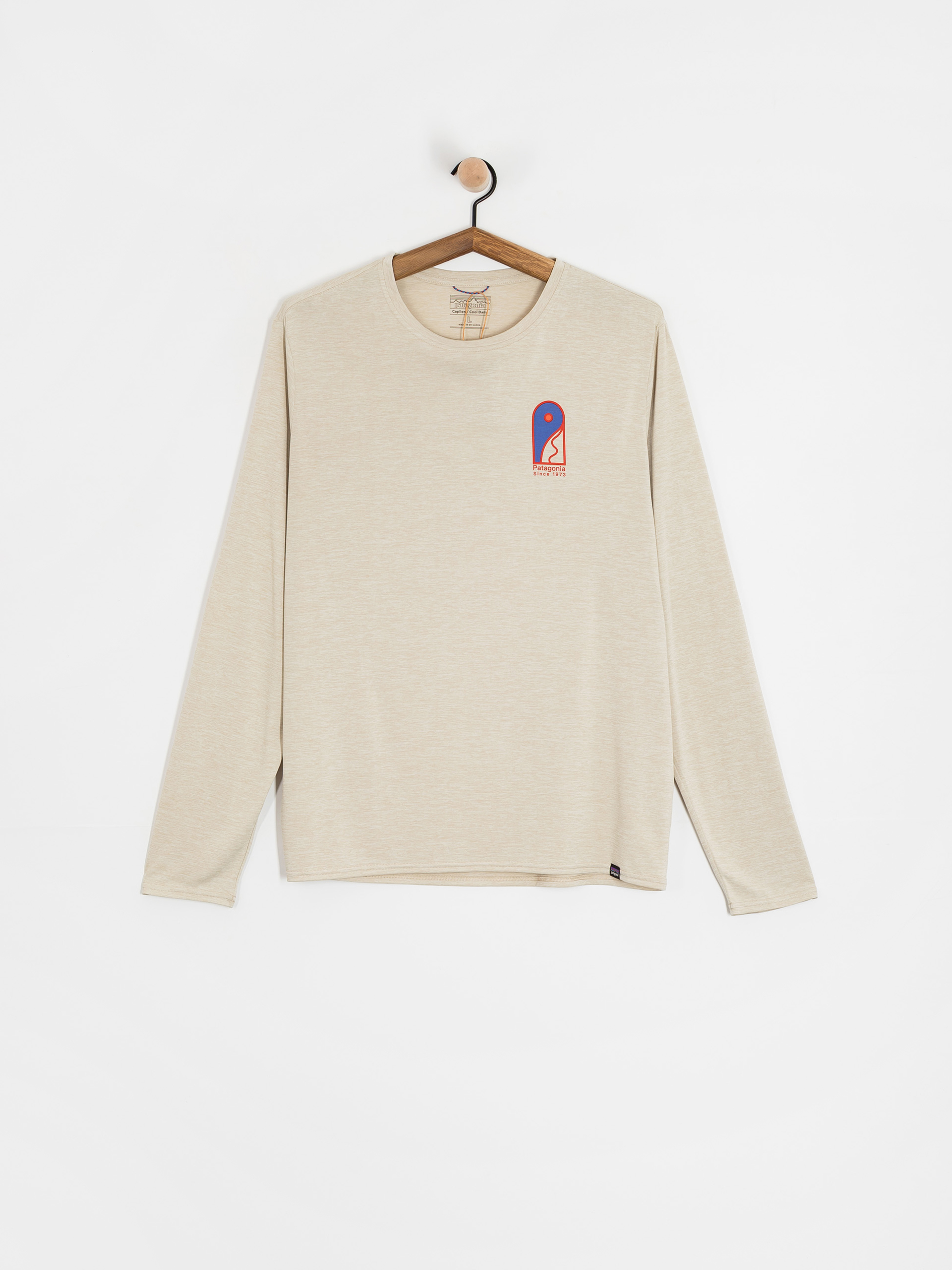 Longsleeve Patagonia Cap Cool Daily Graphic Lands (earlylines pumice x-dye)