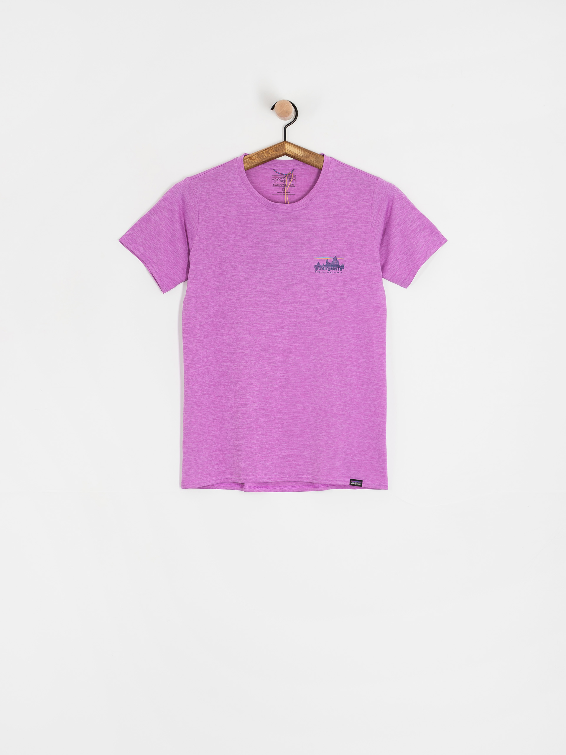 T-shirt Patagonia Cap Cool Daily Graphic Wmn (73 skyline brisk purple x-dye)