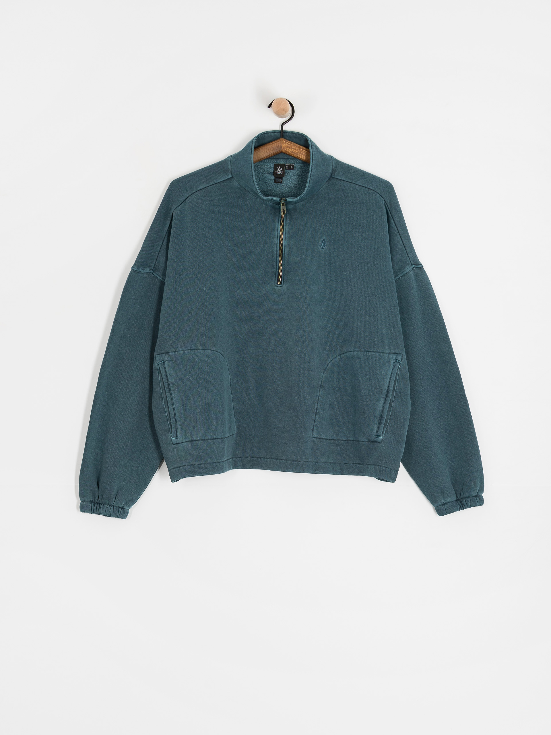 Bluza Volcom Stone Soft Quarter Zip Wmn (emerald green)