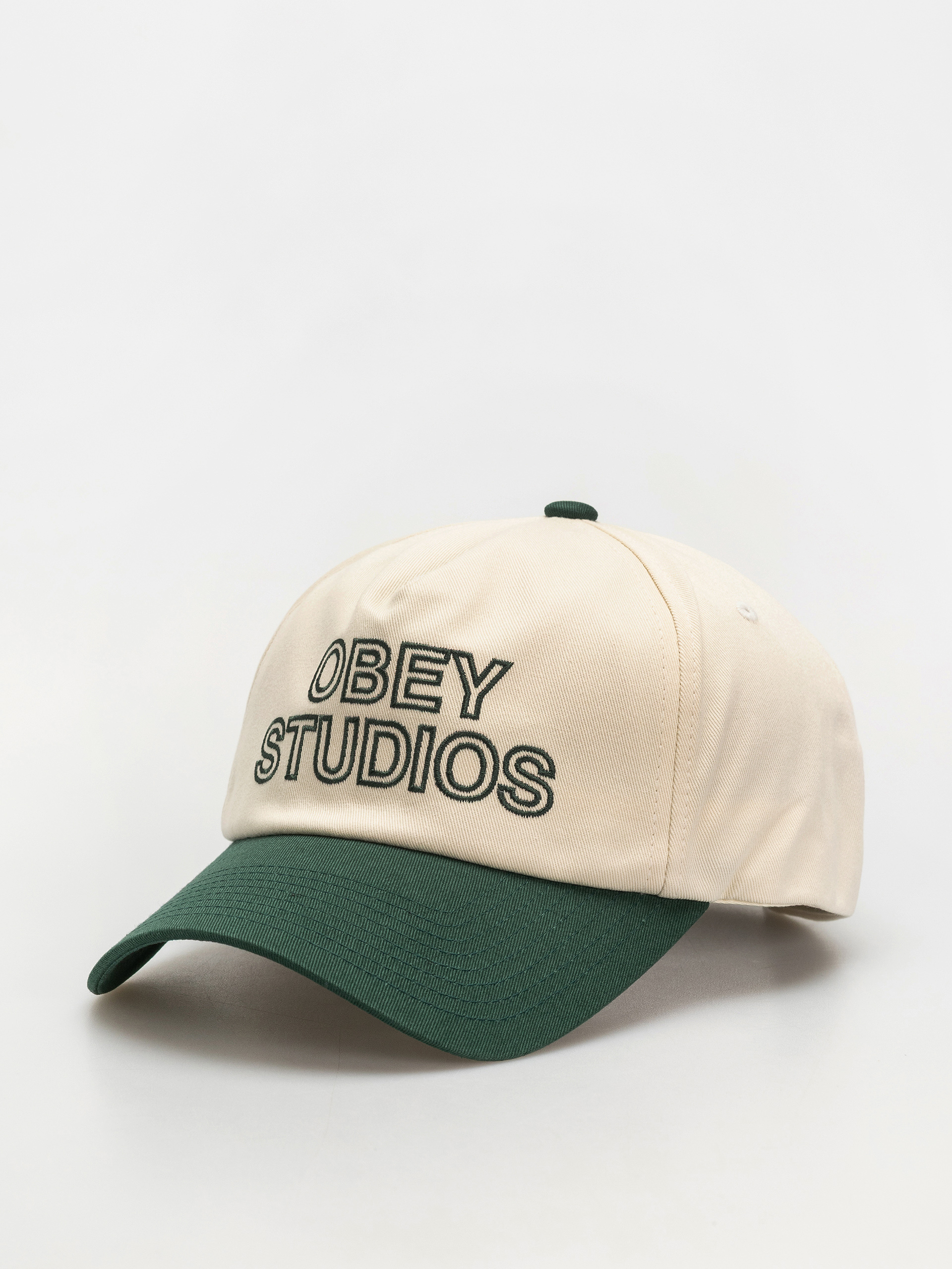 Czapka z daszkiem OBEY Obey Studios 5 Panel Strapback (unbleached multi)