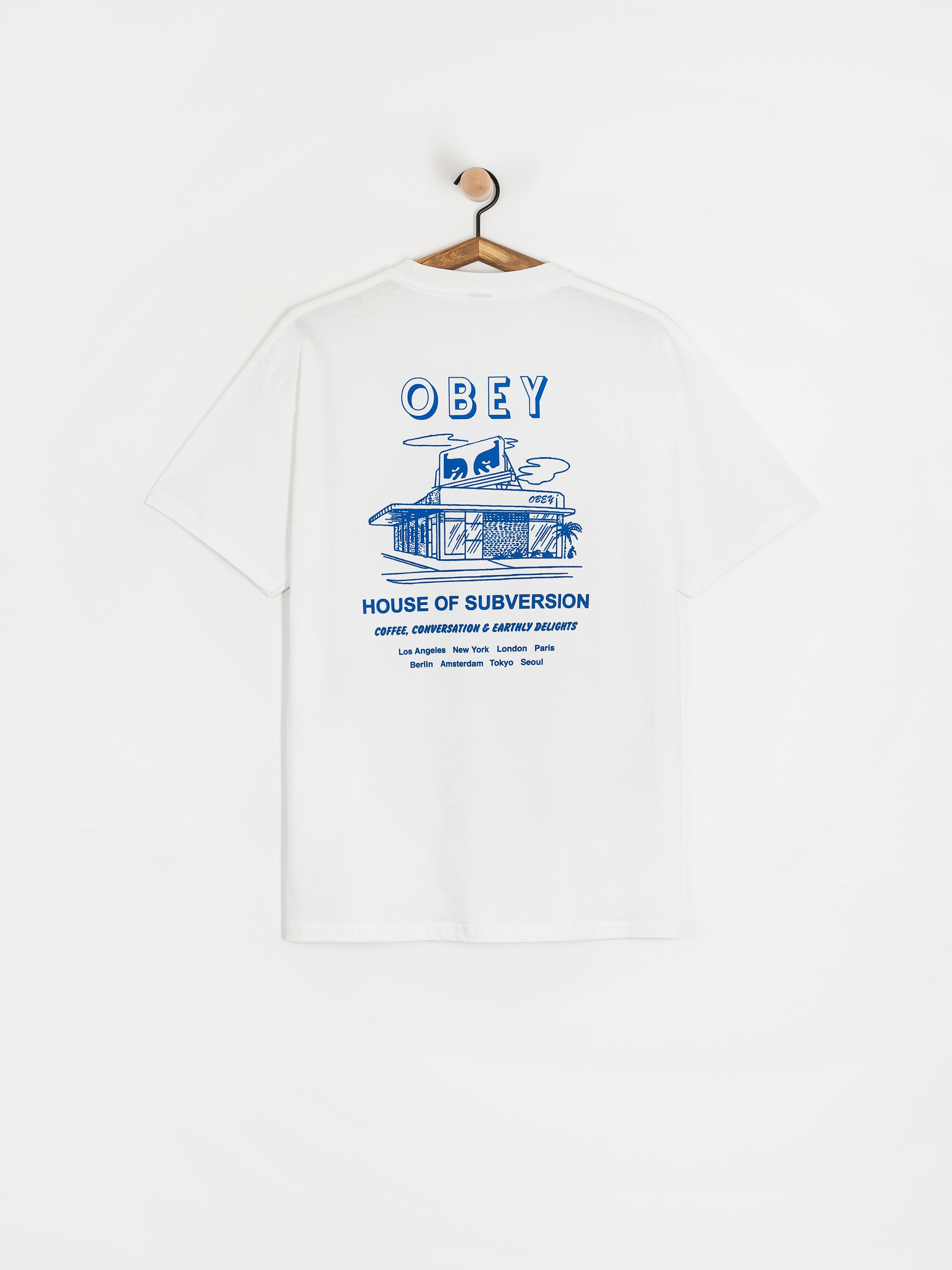 T-shirt OBEY Obey House Of Subversion (white)