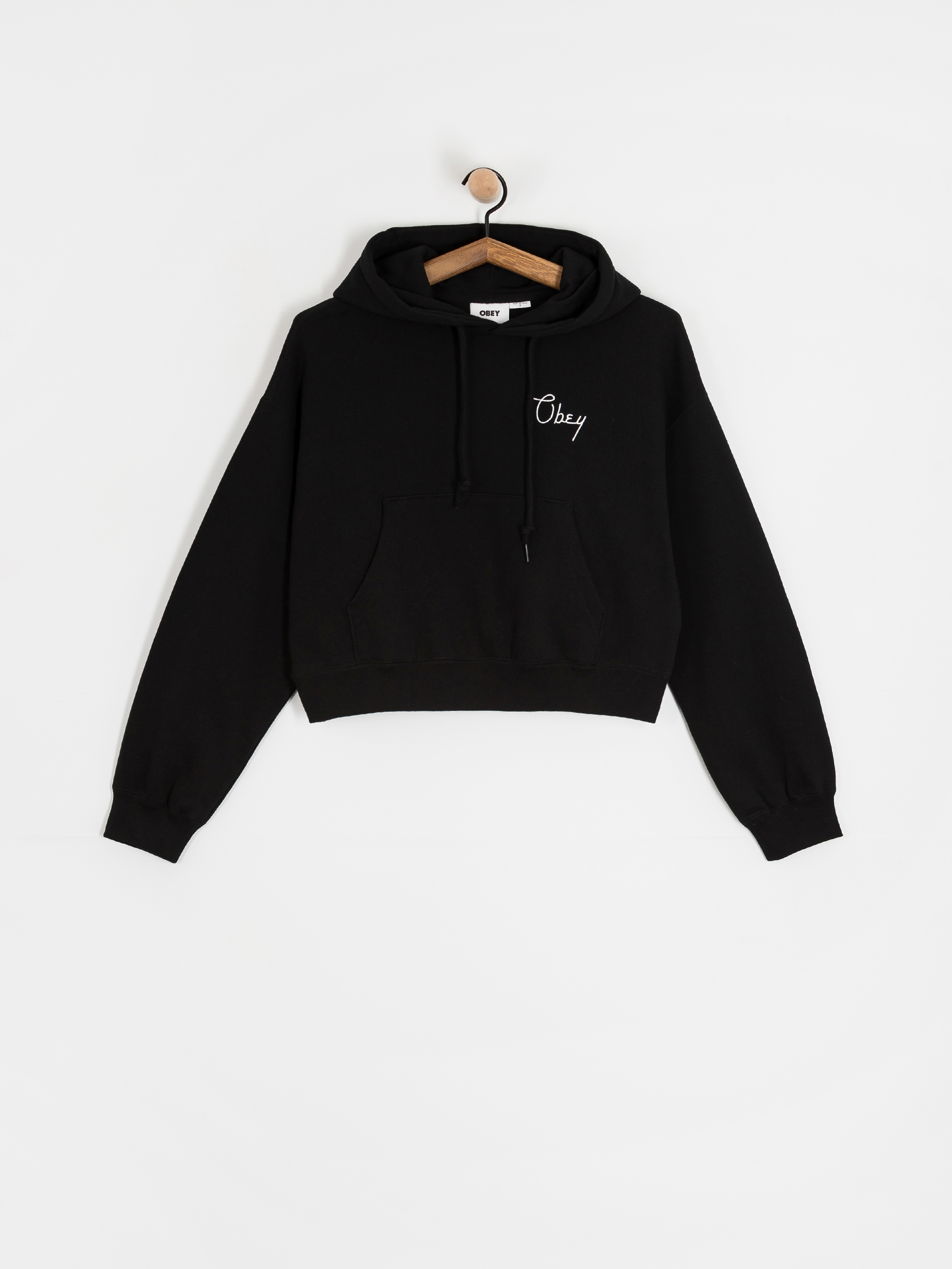Bluza z kapturem OBEY Cities Cropped HD Wmn (black)