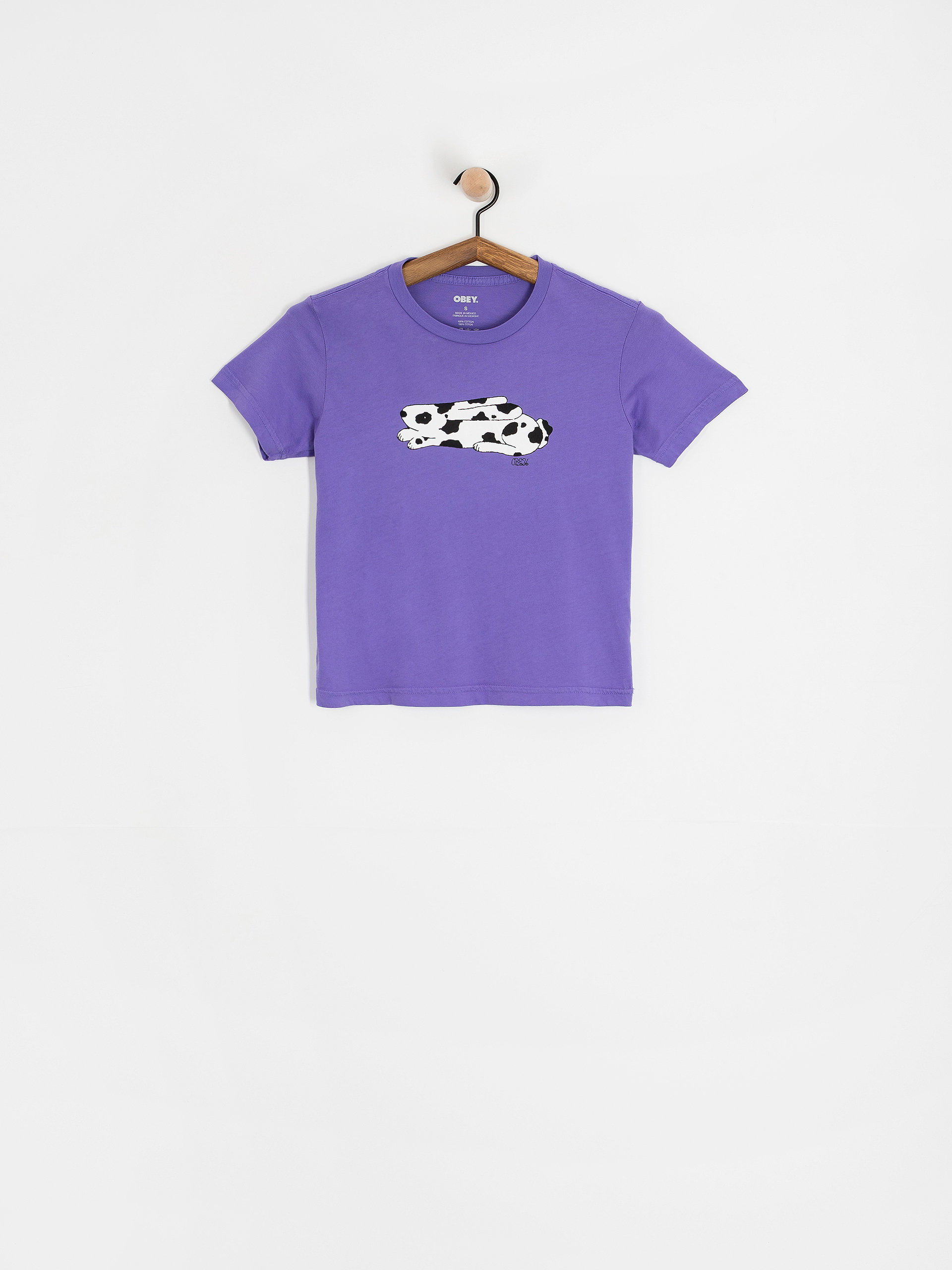 T-shirt OBEY English Spot Bunny Wmn (purple opulence)