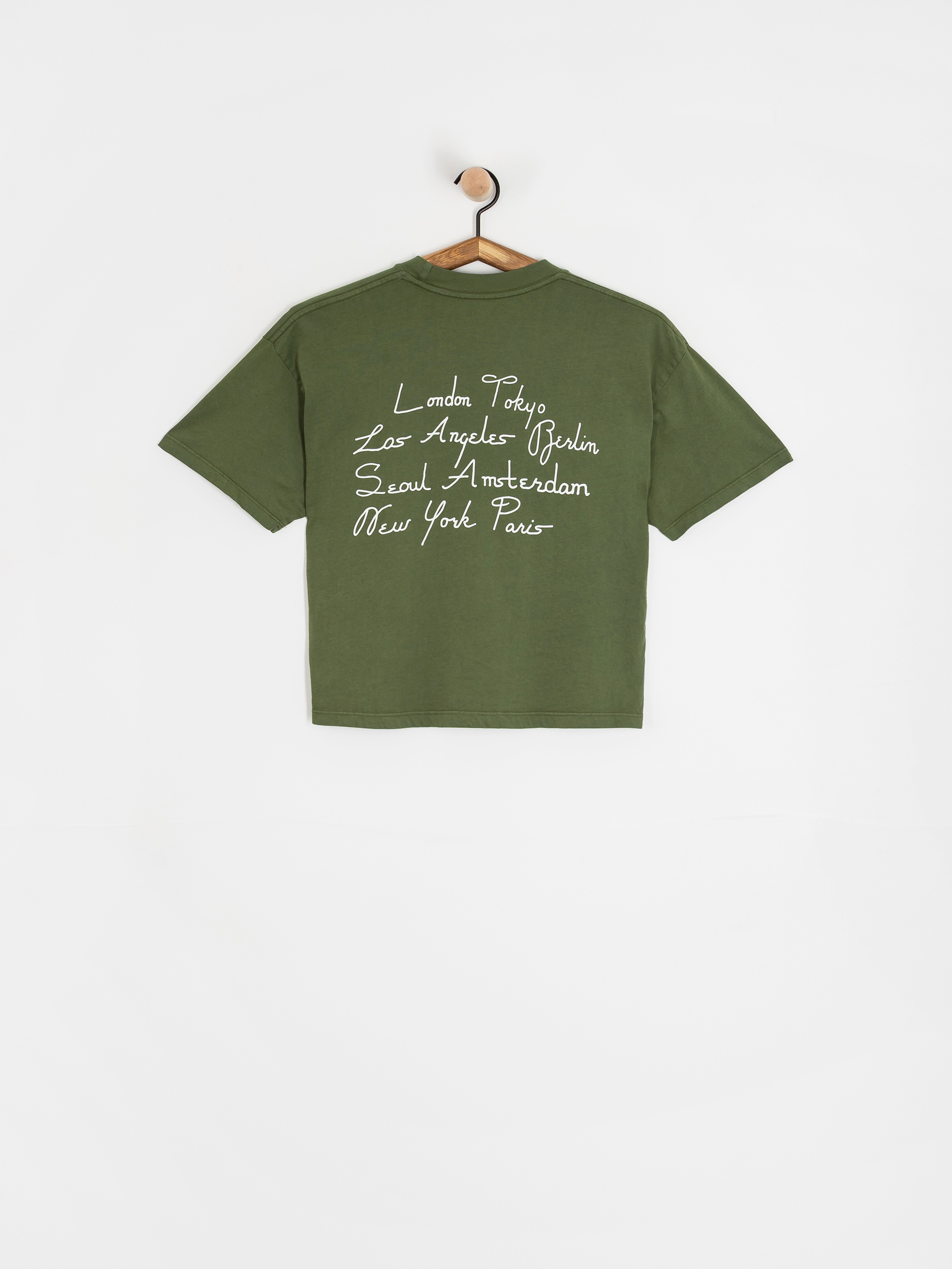T-shirt OBEY Obey Scripty Cities Wmn (bronze green)