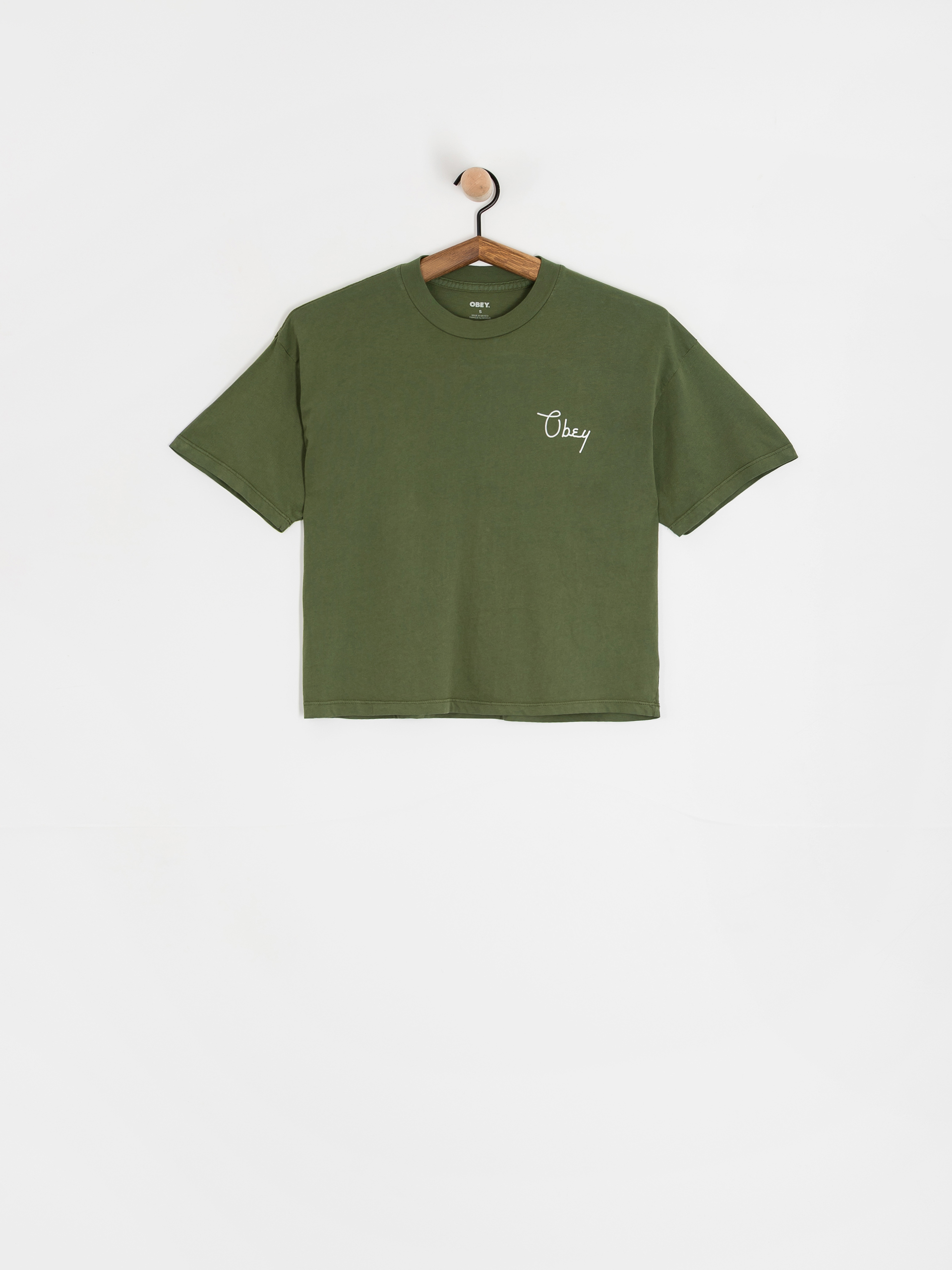 T-shirt OBEY Obey Scripty Cities Wmn (bronze green)