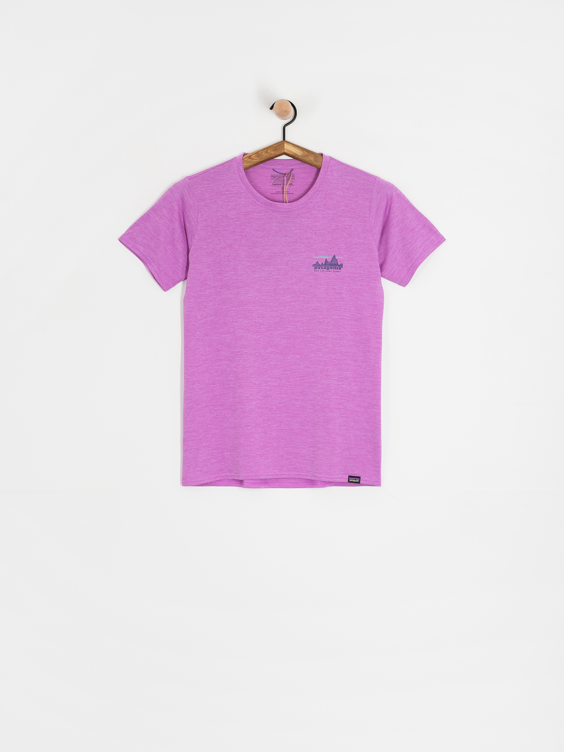 T-shirt Patagonia Cap Cool Daily Graphic Wmn (73 skyline brisk purple x-dye)