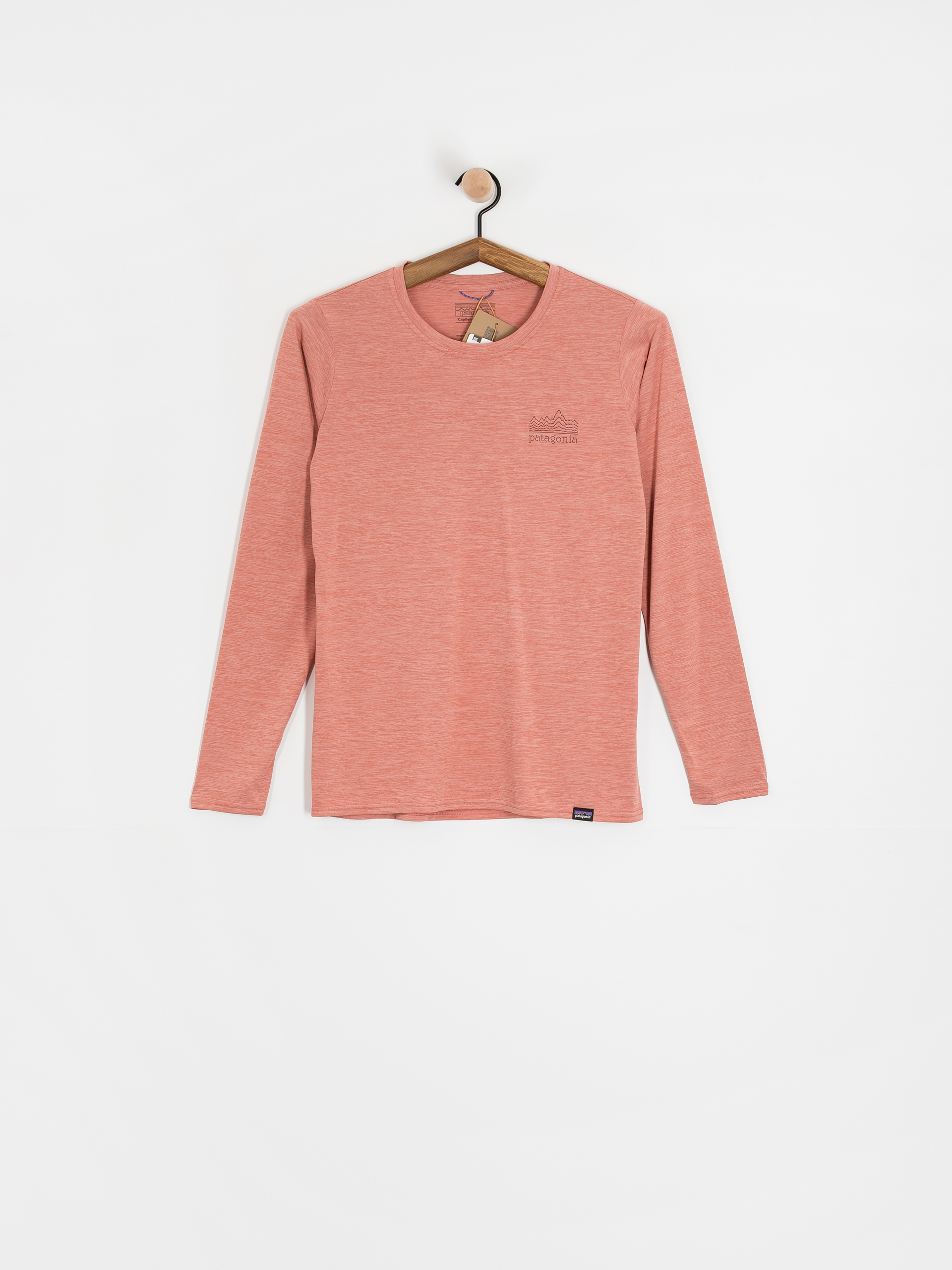 Longsleeve Patagonia Cap Cool Daily Graphic Wmn (strataspire moment pink x-dye)