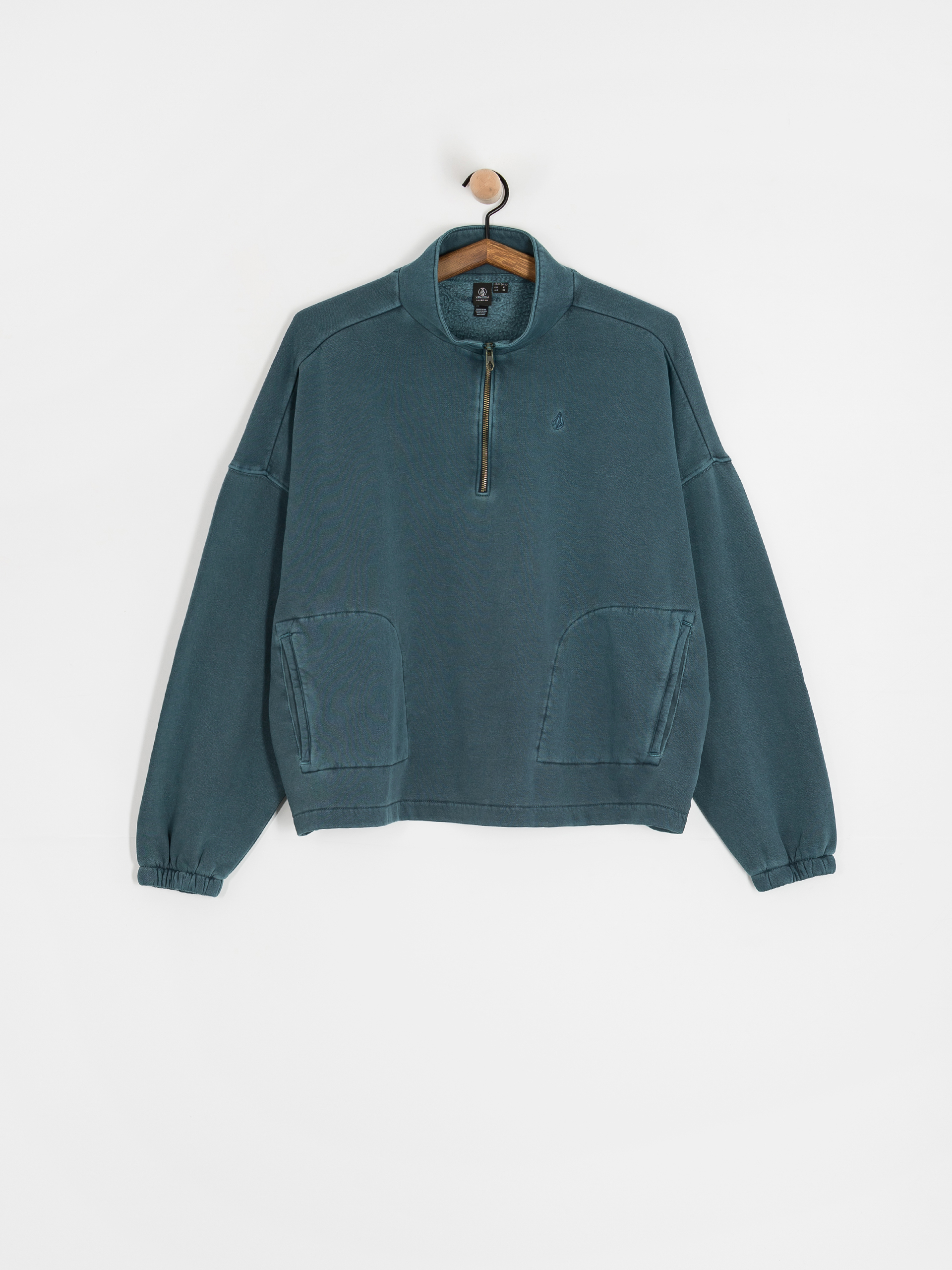 Bluza Volcom Stone Soft Quarter Zip Wmn (emerald green)