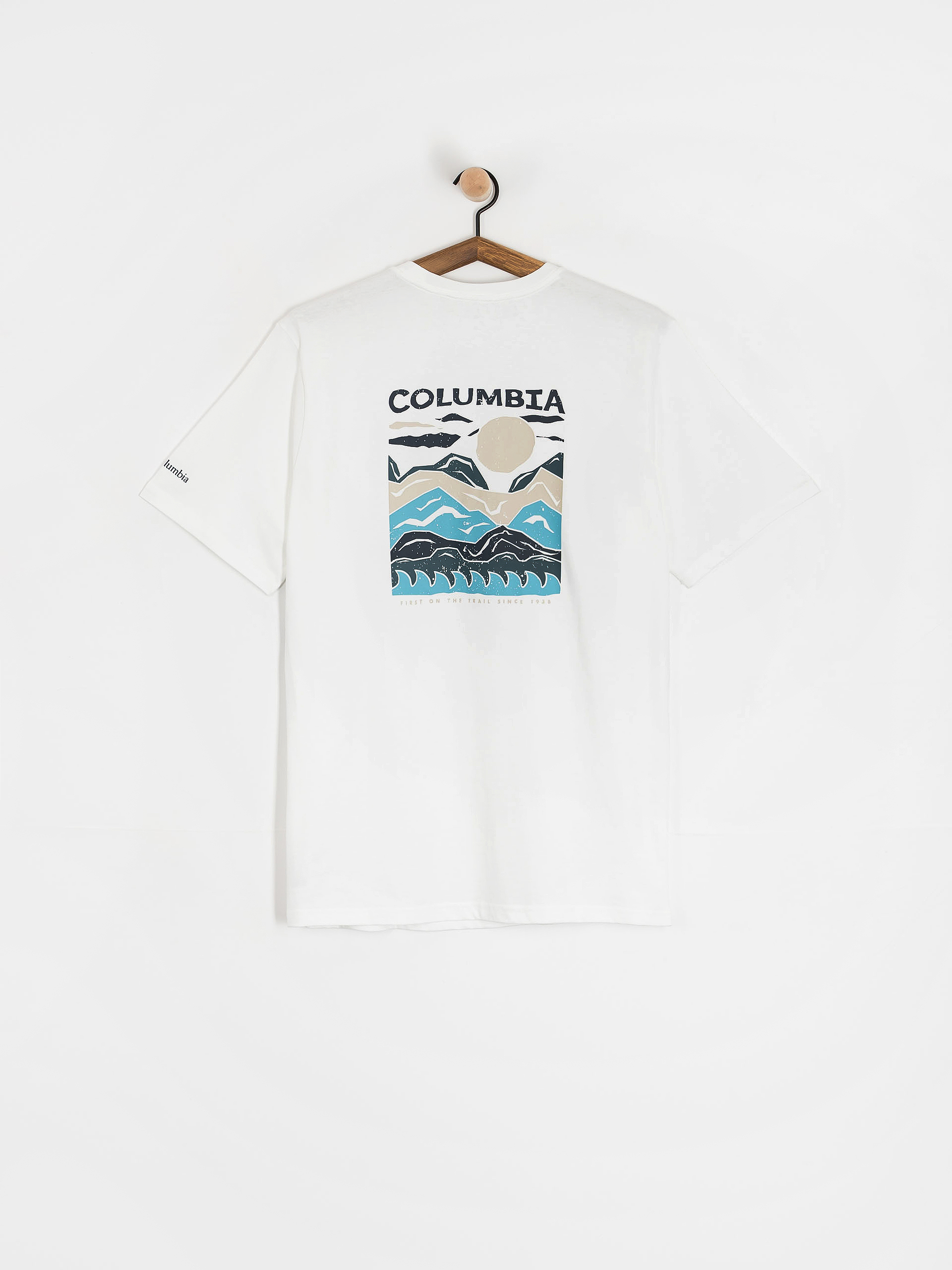 T-shirt Columbia Explorers Canyon (white/peaks and waves)