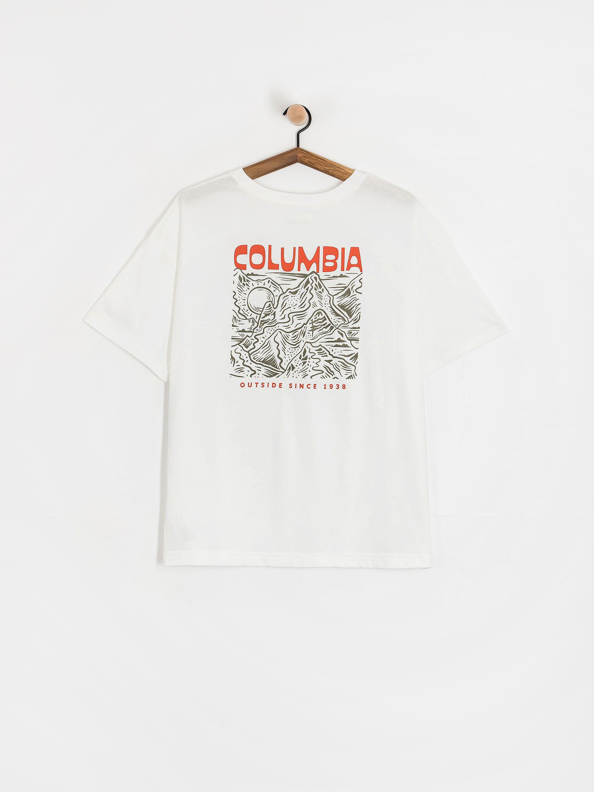 T-shirt Columbia Rolling Bend Oversized Wmn (white/mountainview)