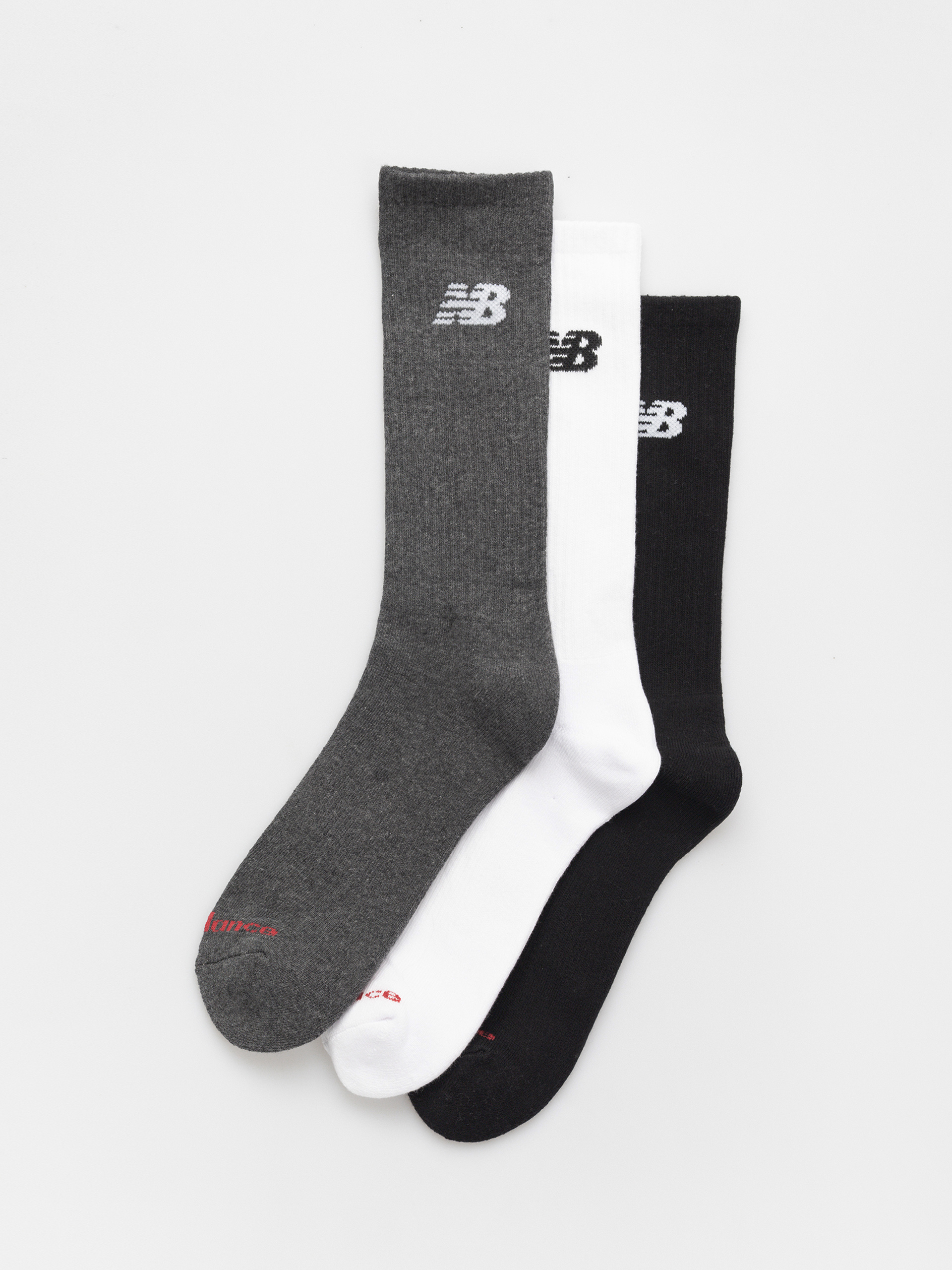 Skarpetki New Balance Everyday Crew 3Pc (white)