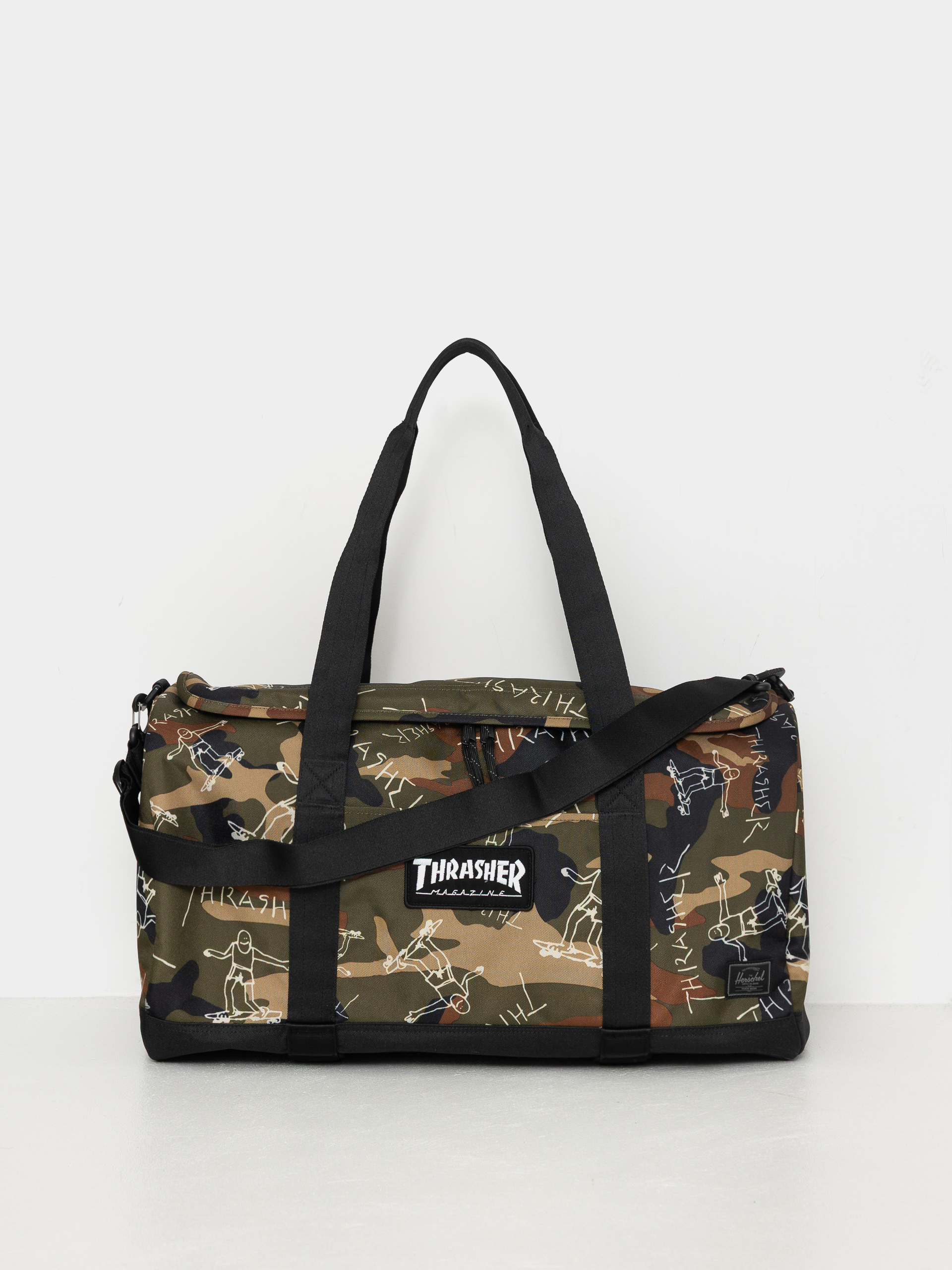 Torba Herschel Supply Co. X Thrasher Gonz Heritage Skate Duffle (woodland camo)