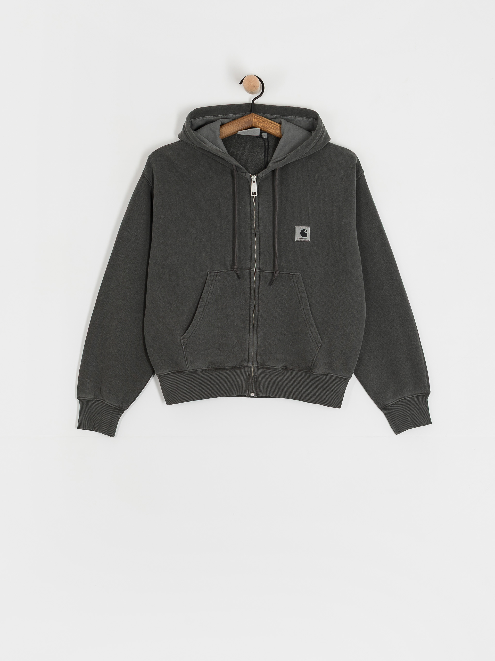 Bluza z kapturem Carhartt WIP Nelson ZHD Wmn (black/garment dyed)