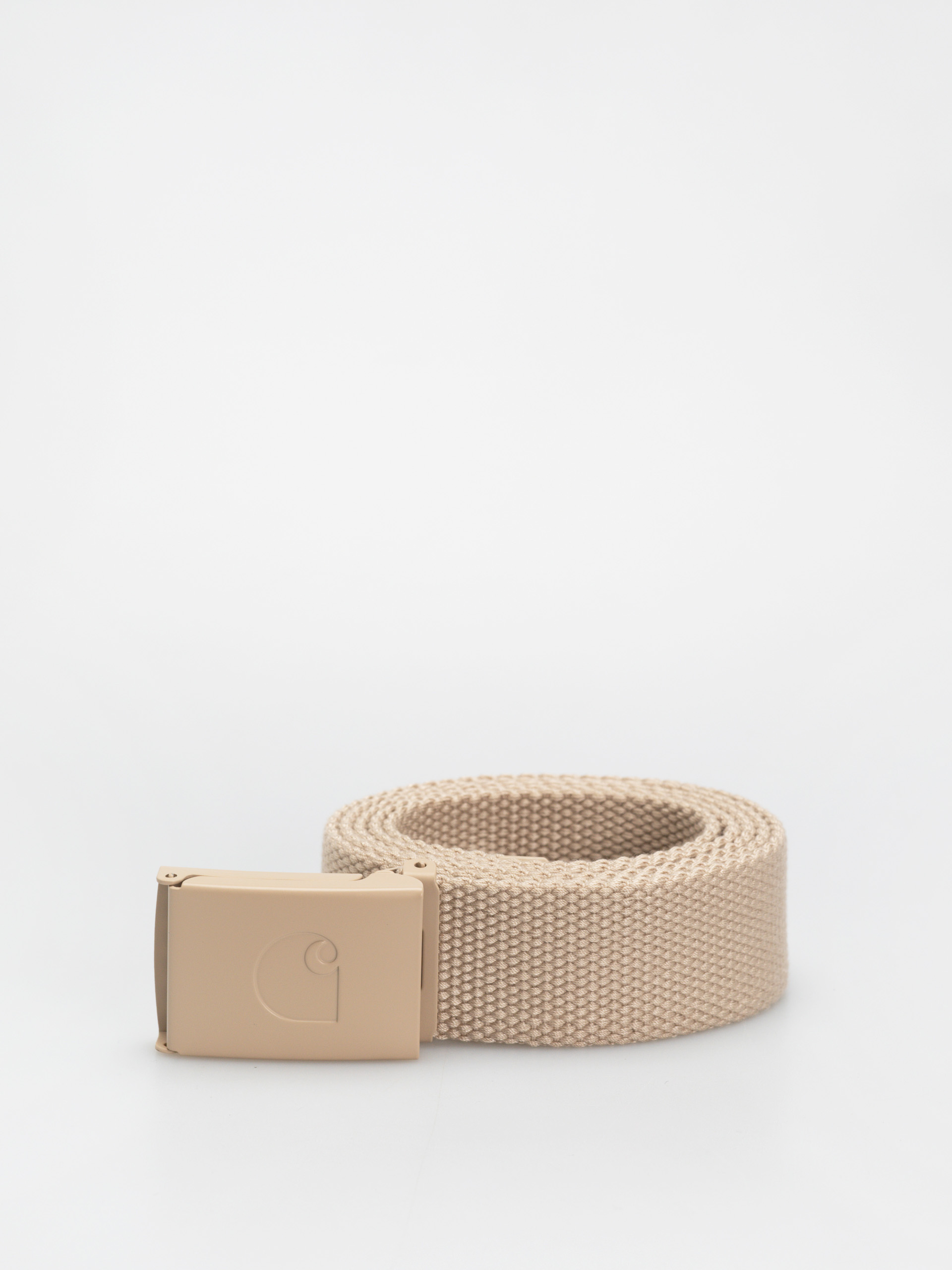 Pasek Carhartt WIP C Logo Tonal (fleur de sel/white)