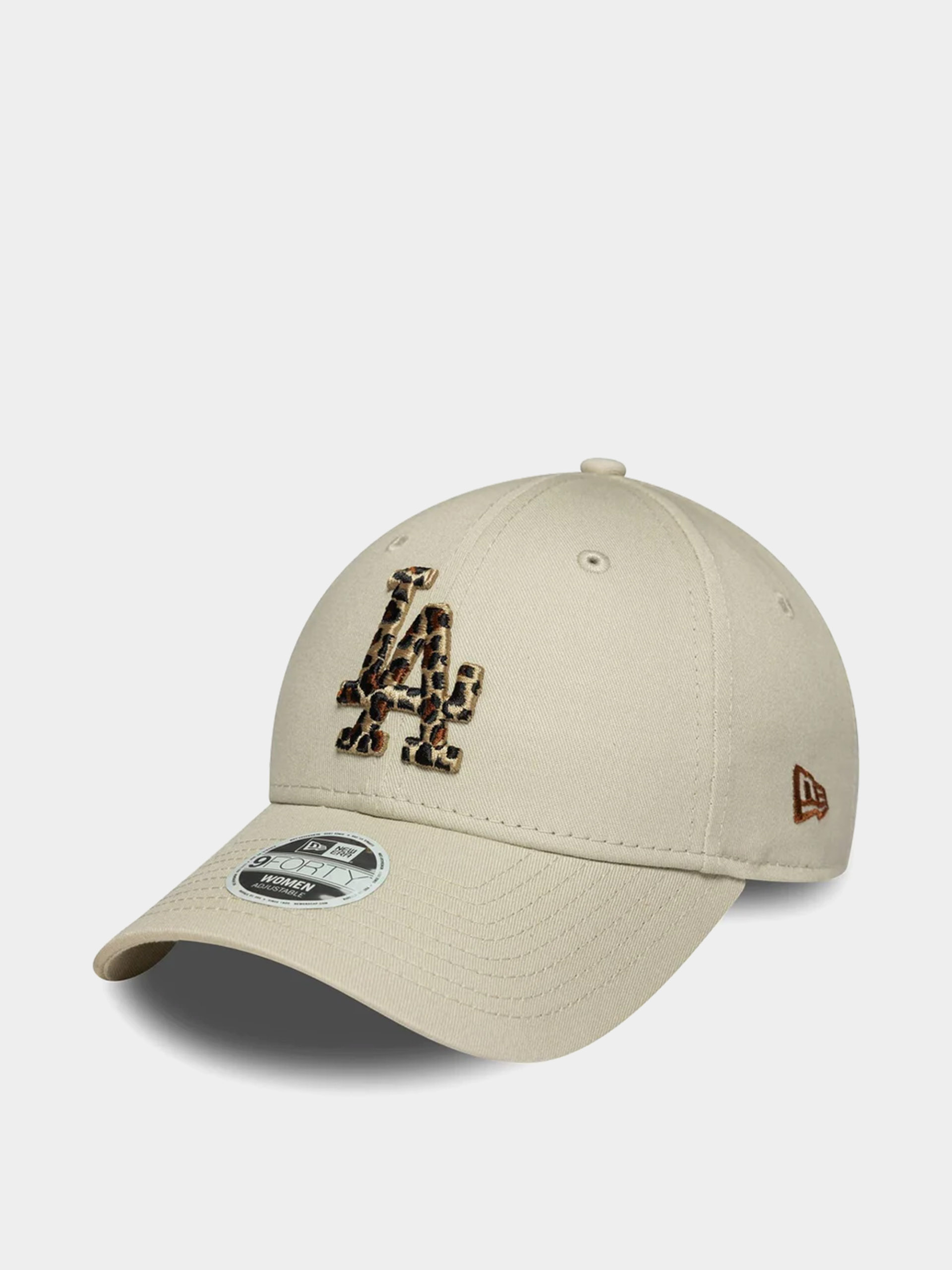 Czapka z daszkiem New Era Leopard Infill 9Forty Los Angeles Dodgers Wmn (stone)