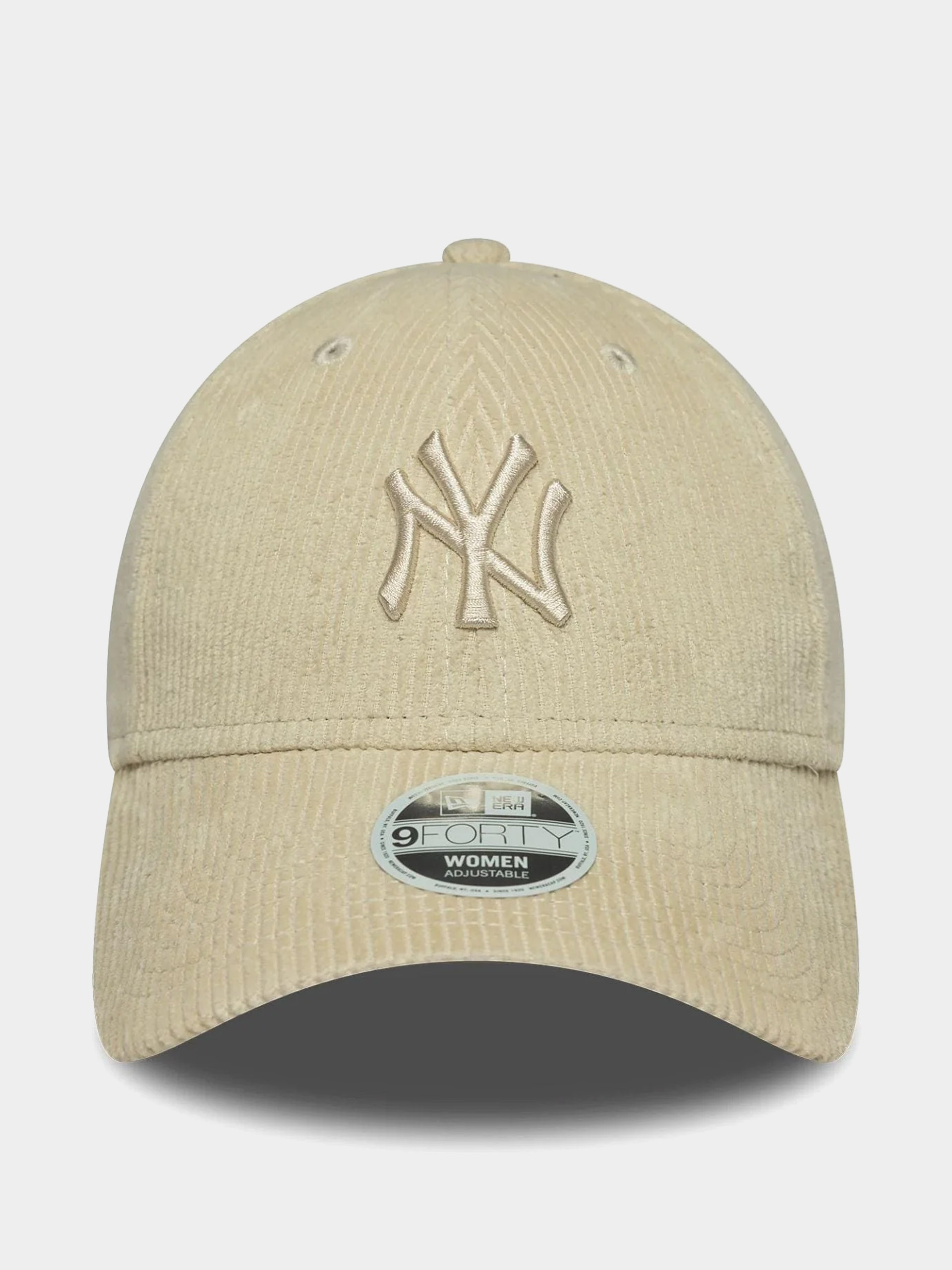 Czapka z daszkiem New Era Cord 9Forty New York Yankees Wmn (stone)